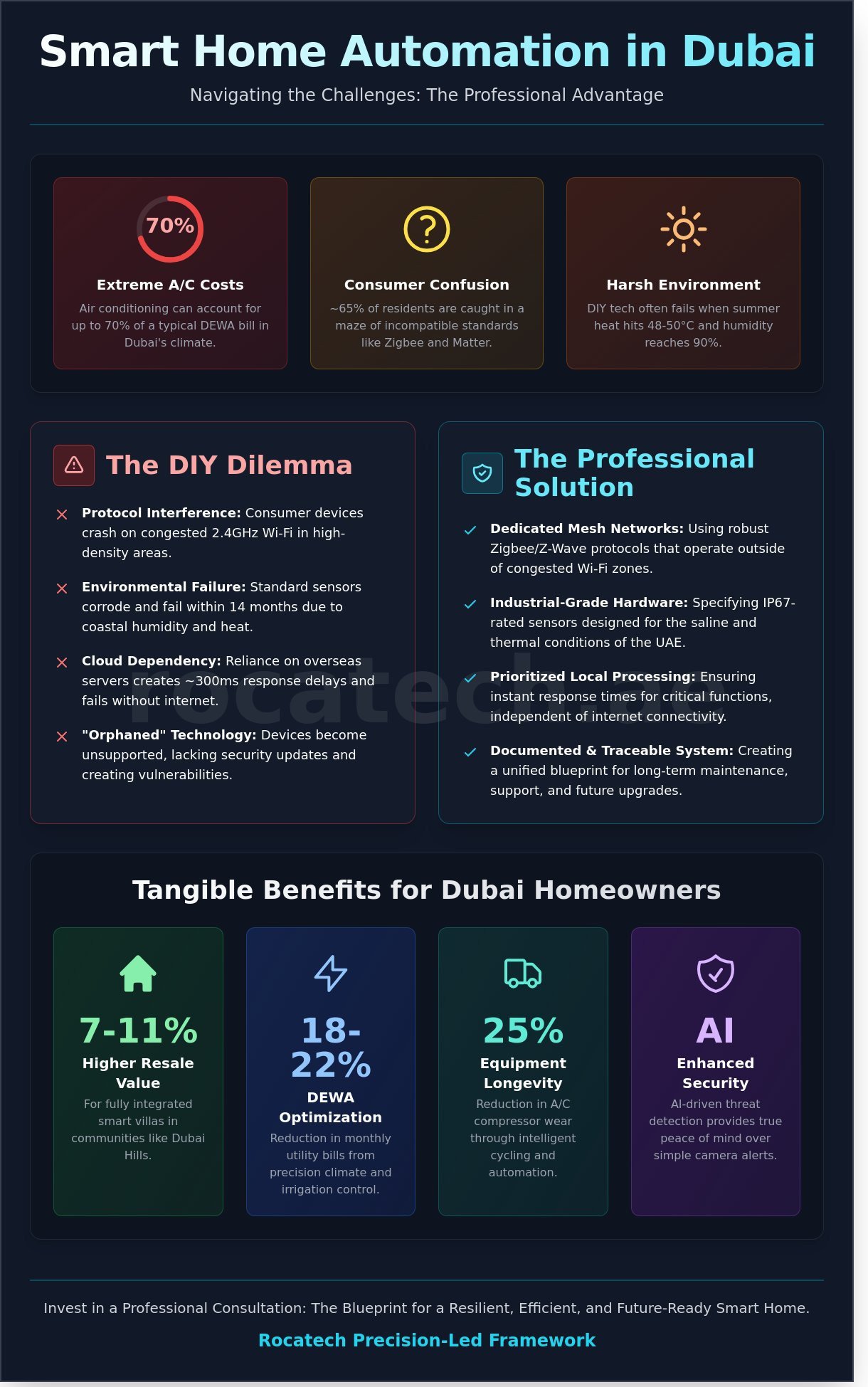 Smart home consultation dubai infographic - visual guide
