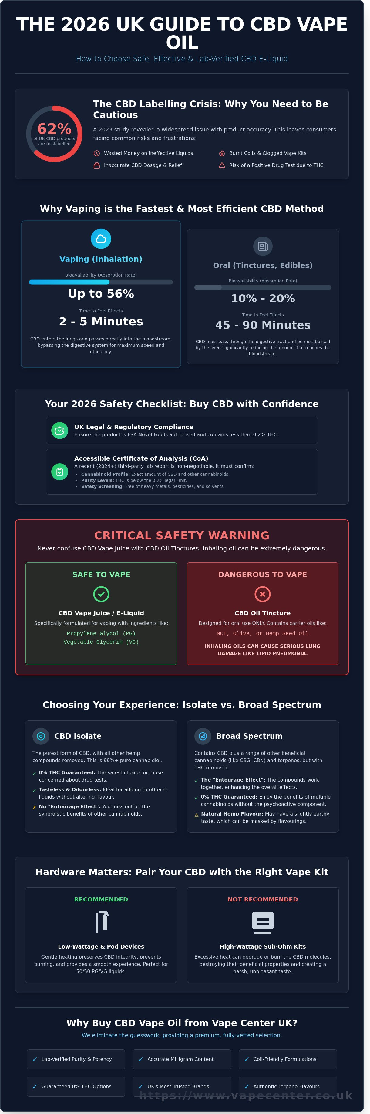 Buy cbd vape oil uk infographic - visual guide