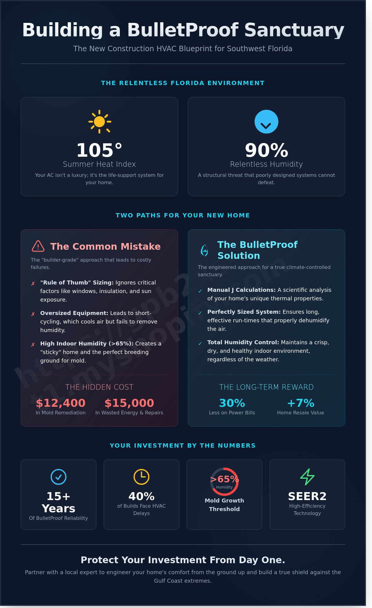 New construction hvac southwest florida infographic - visual guide