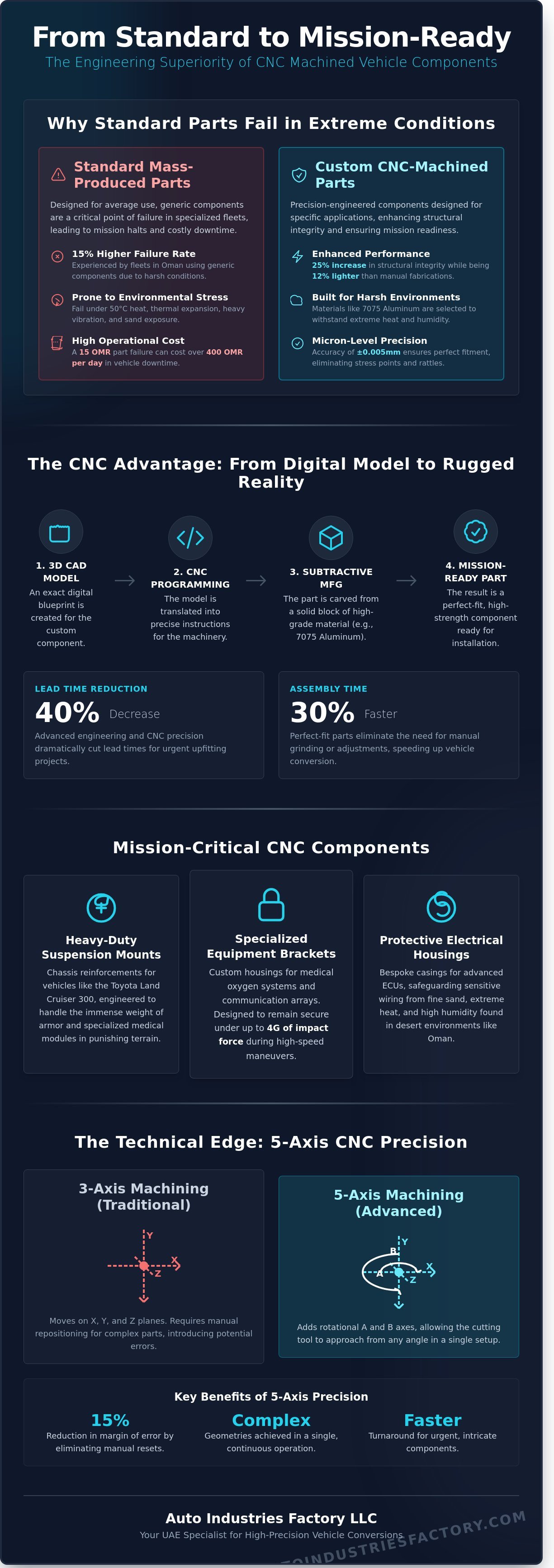 CNC machining for custom vehicle components