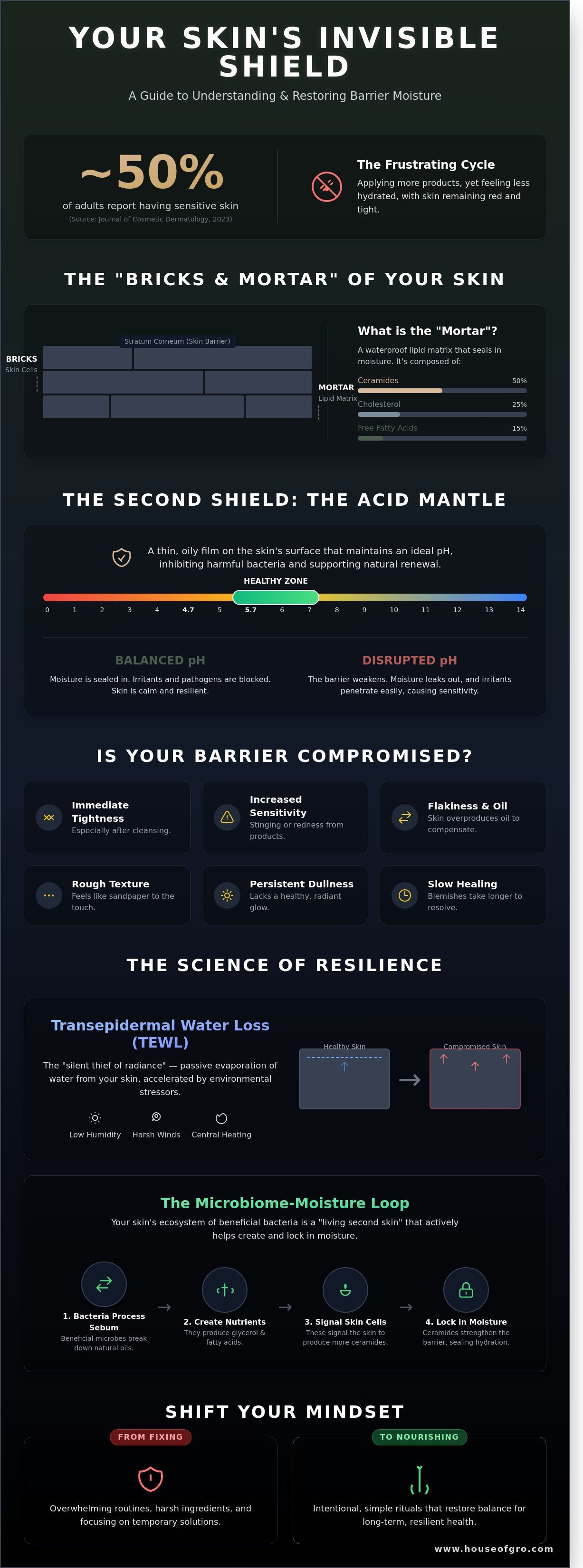 Barrier moisture infographic - visual guide