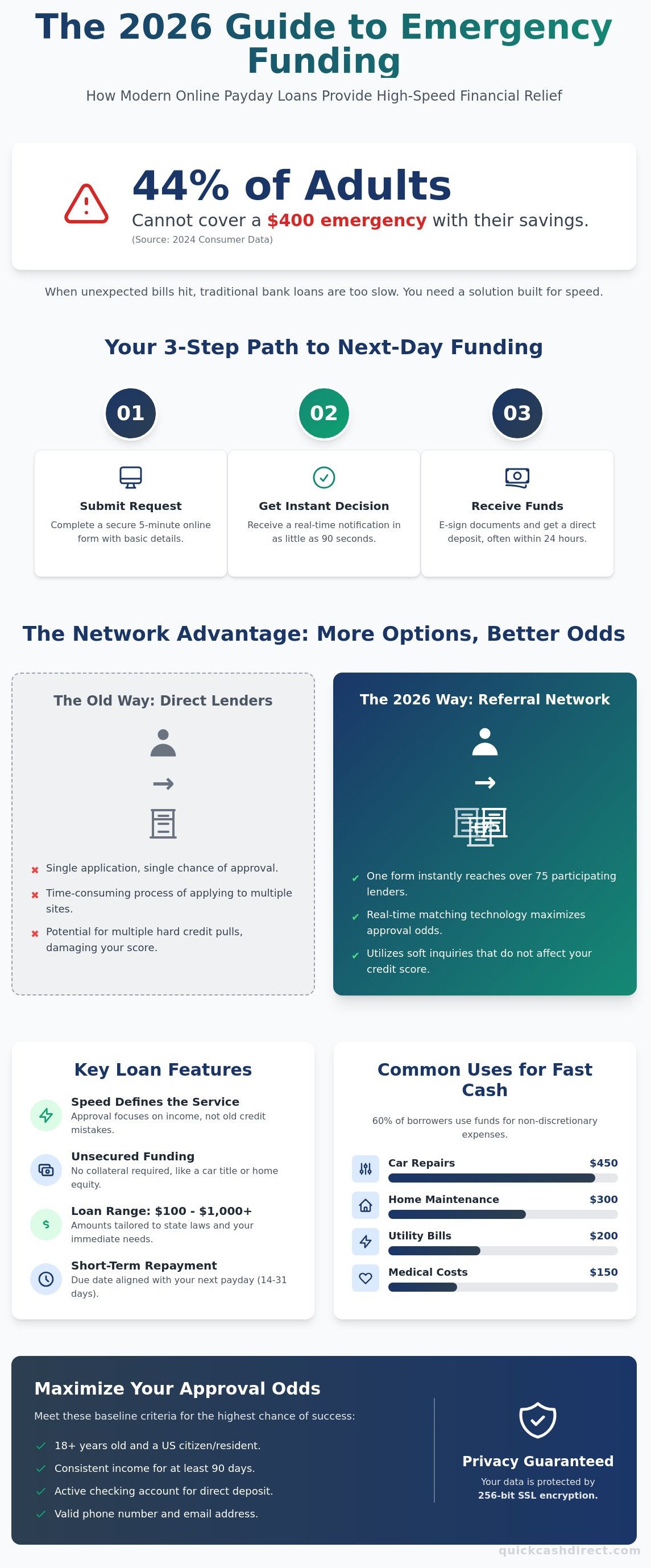 Payday loans infographic - visual guide