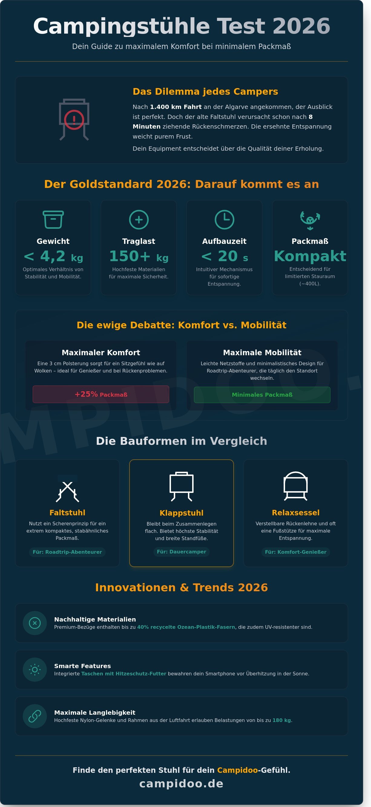Campingstühle test 2026