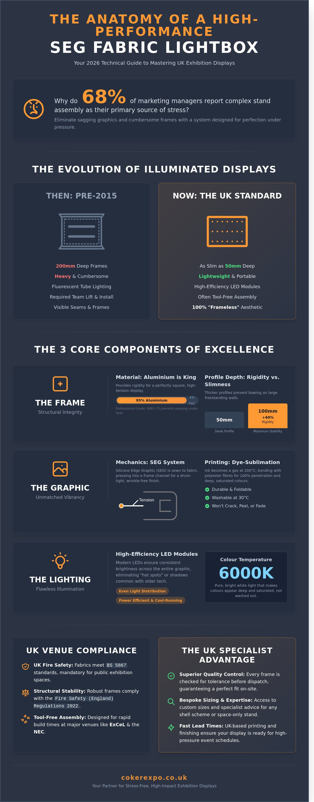 SEG fabric lightbox UK