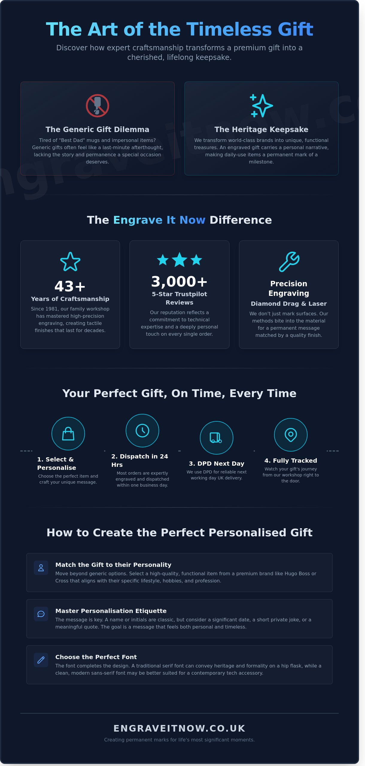 Unique personalised gifts for men