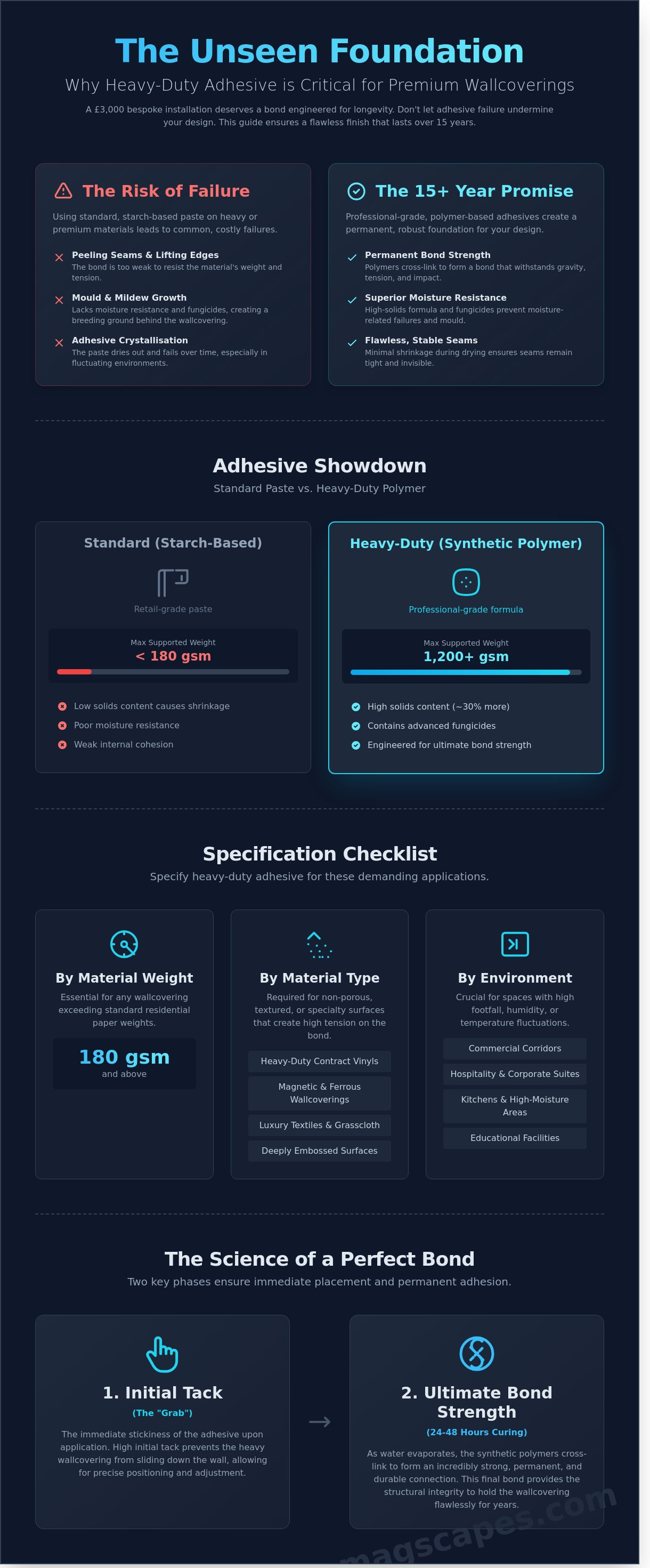 Heavy-duty wallpaper adhesive