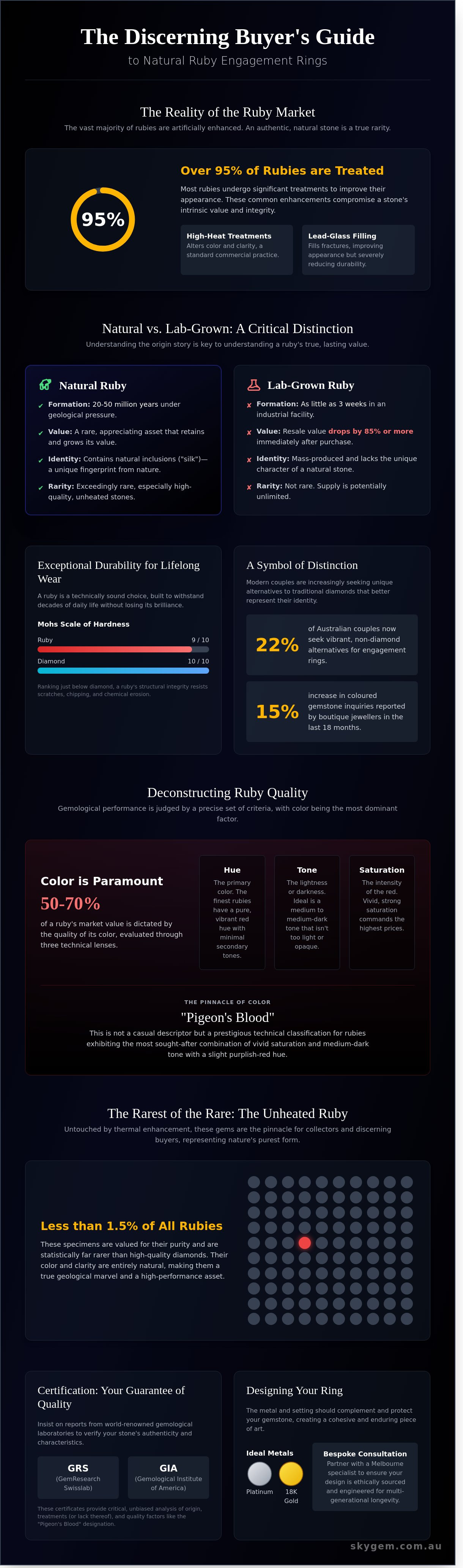 Natural ruby engagement ring australia