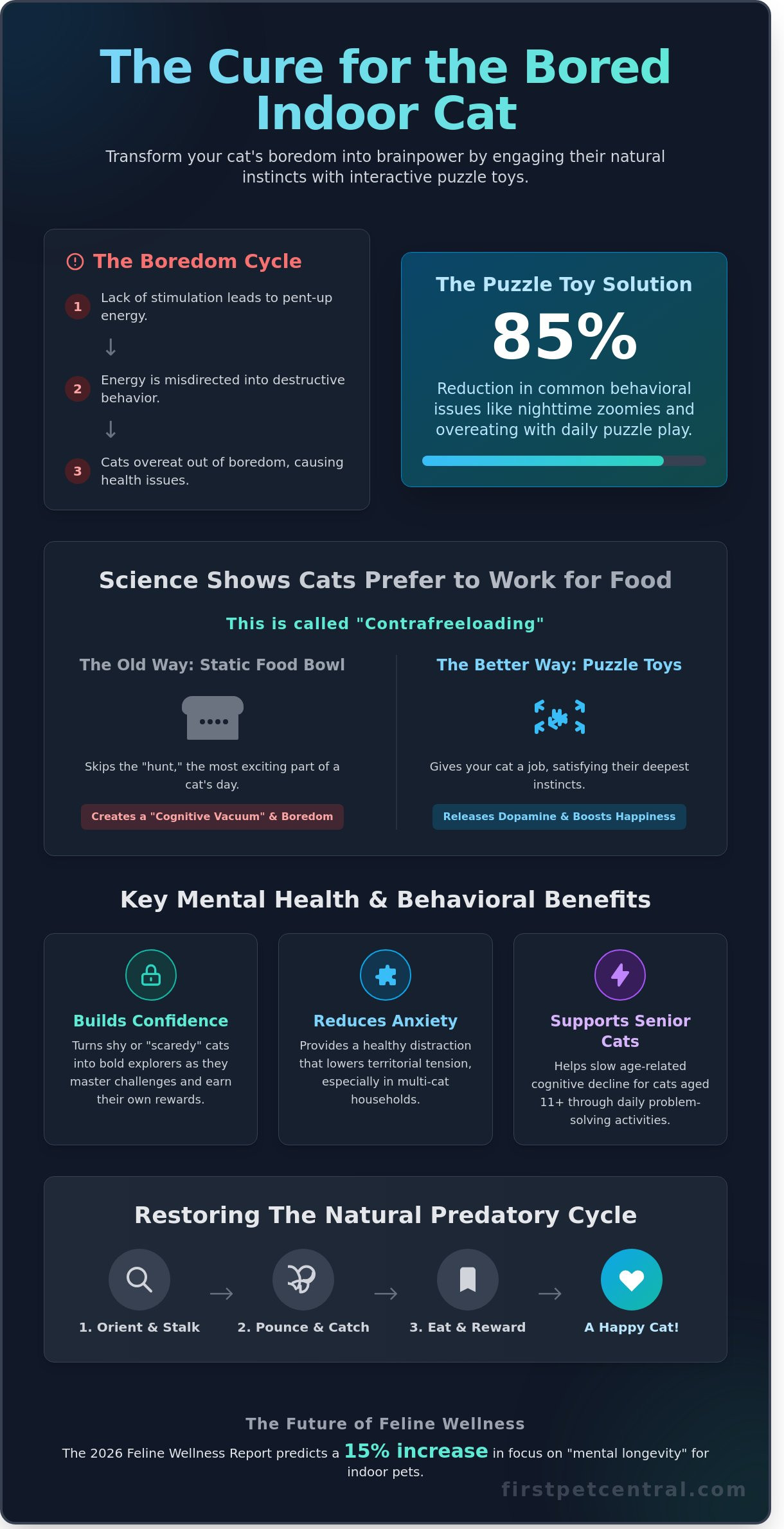 Interactive cat puzzle toys