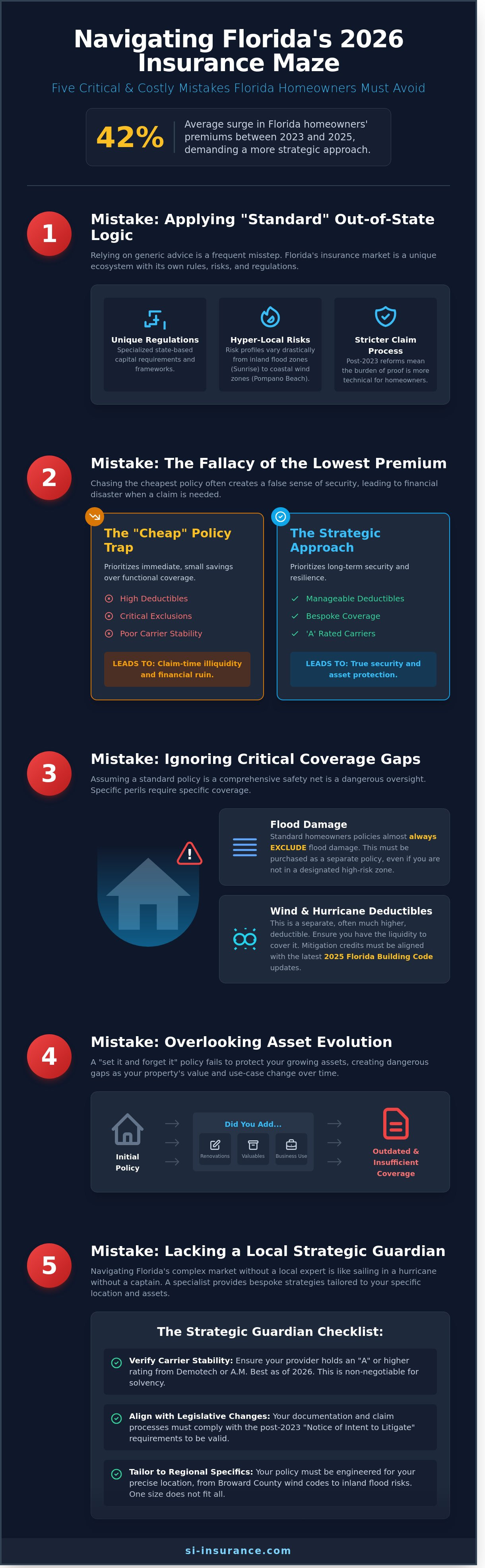 Common insurance mistakes florida