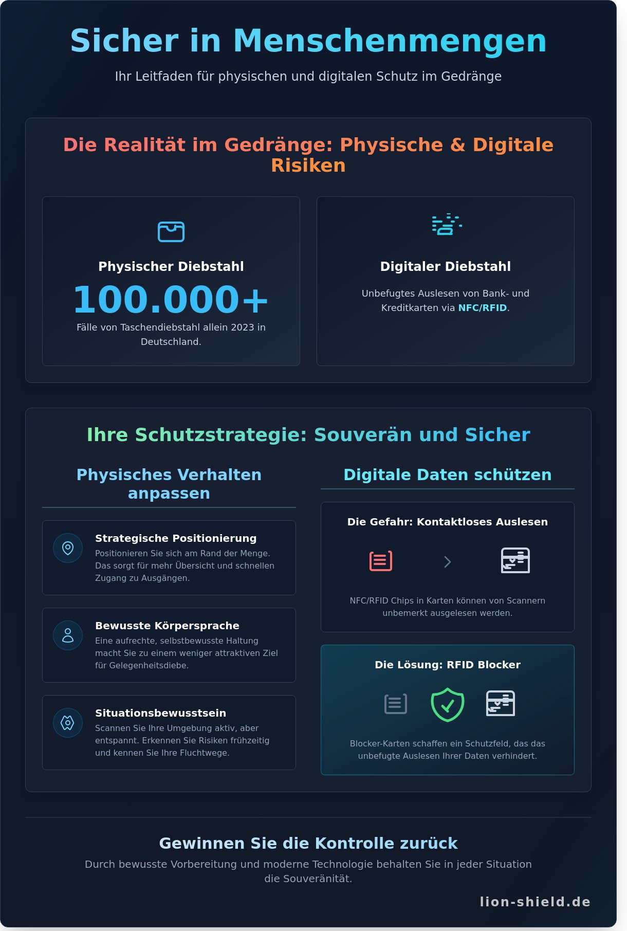 Sicher fühlen in menschenmengen