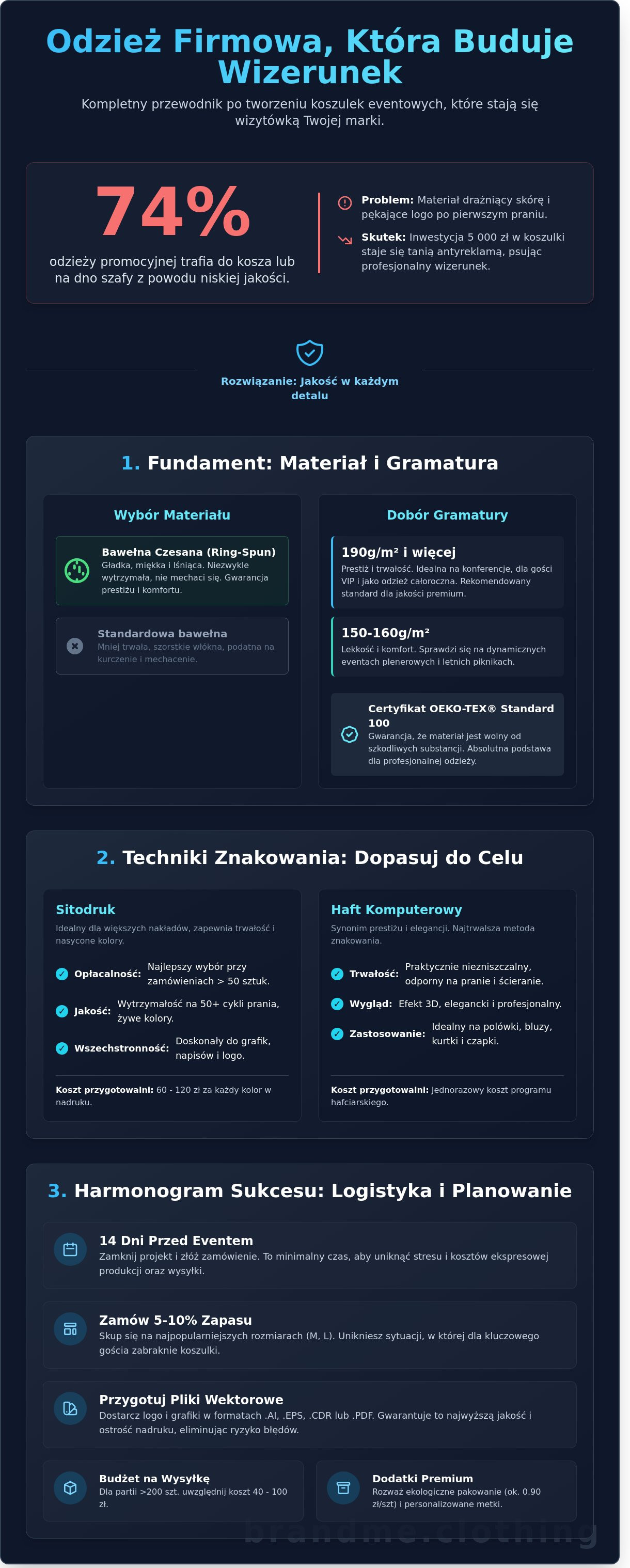Koszulki na eventy firmowe