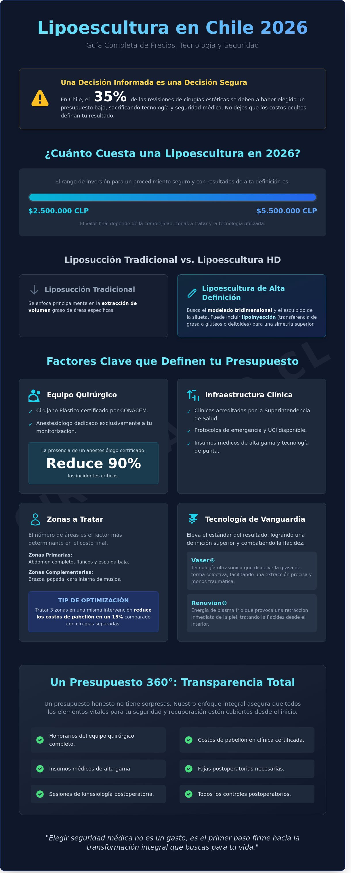 Lipoescultura precio chile