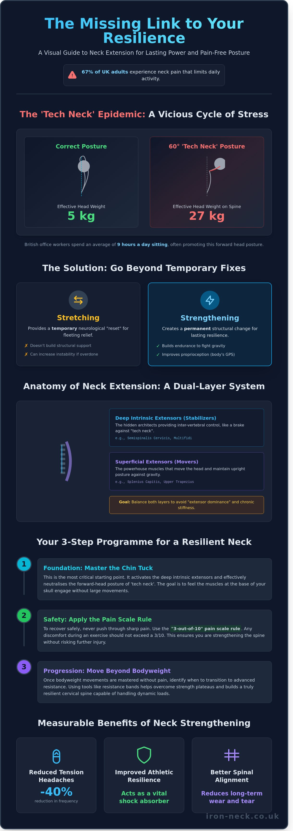 Neck extension exercises at home