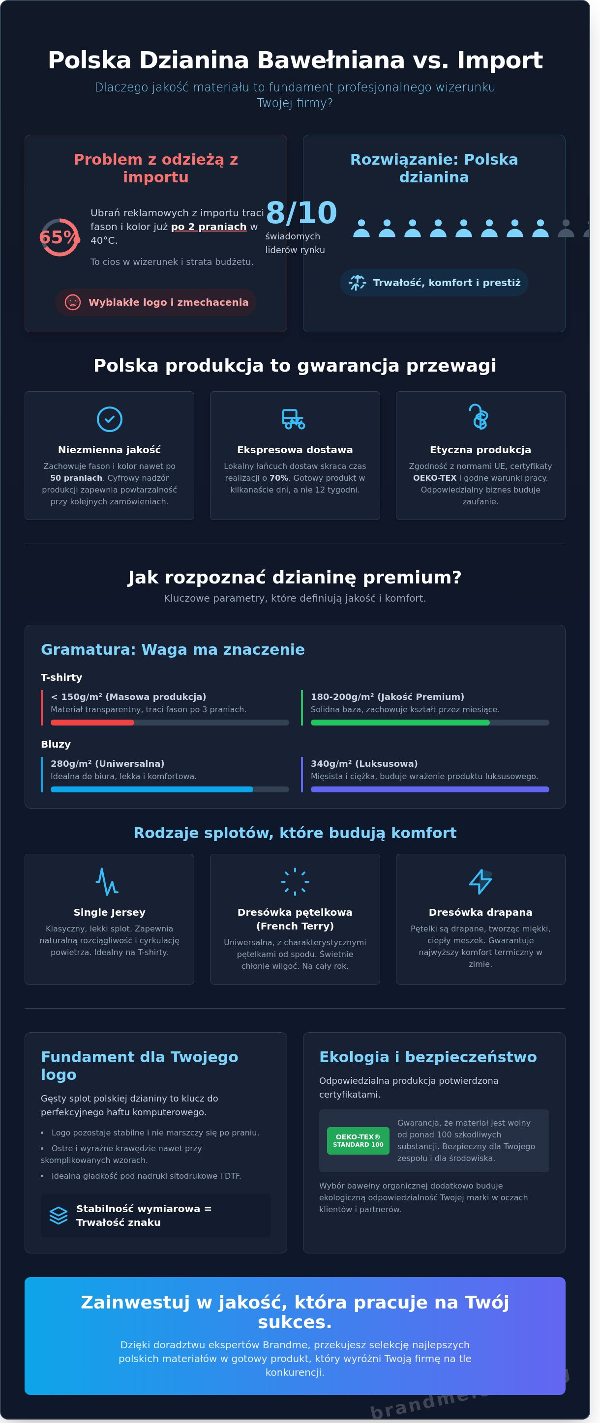 Polska dzianina bawełniana
