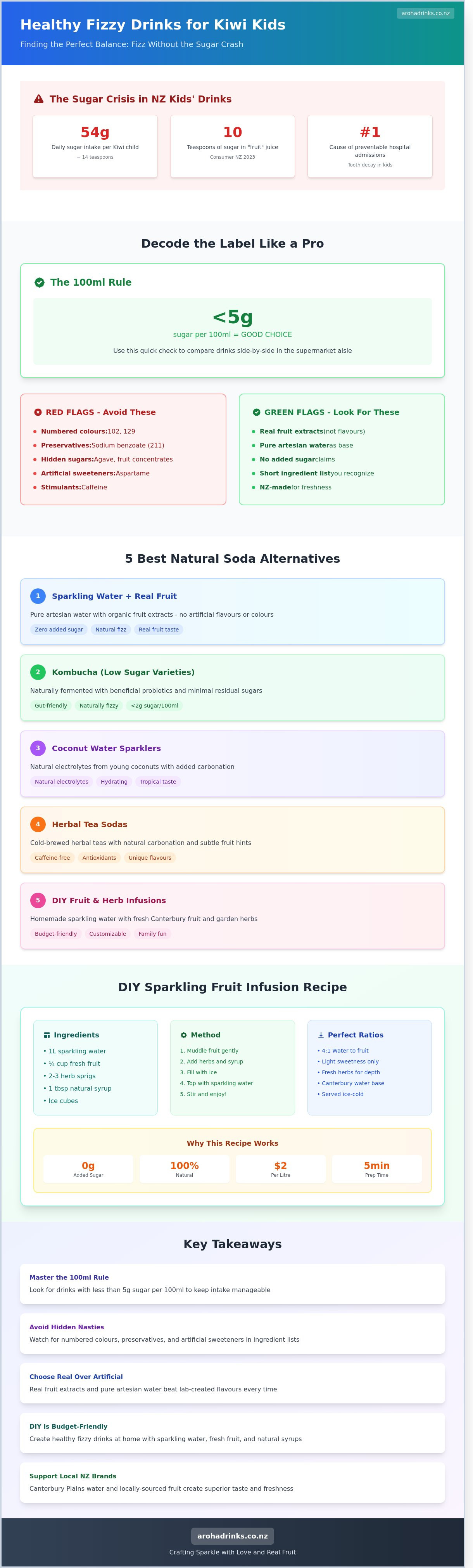 Healthy fizzy drinks for kids nz