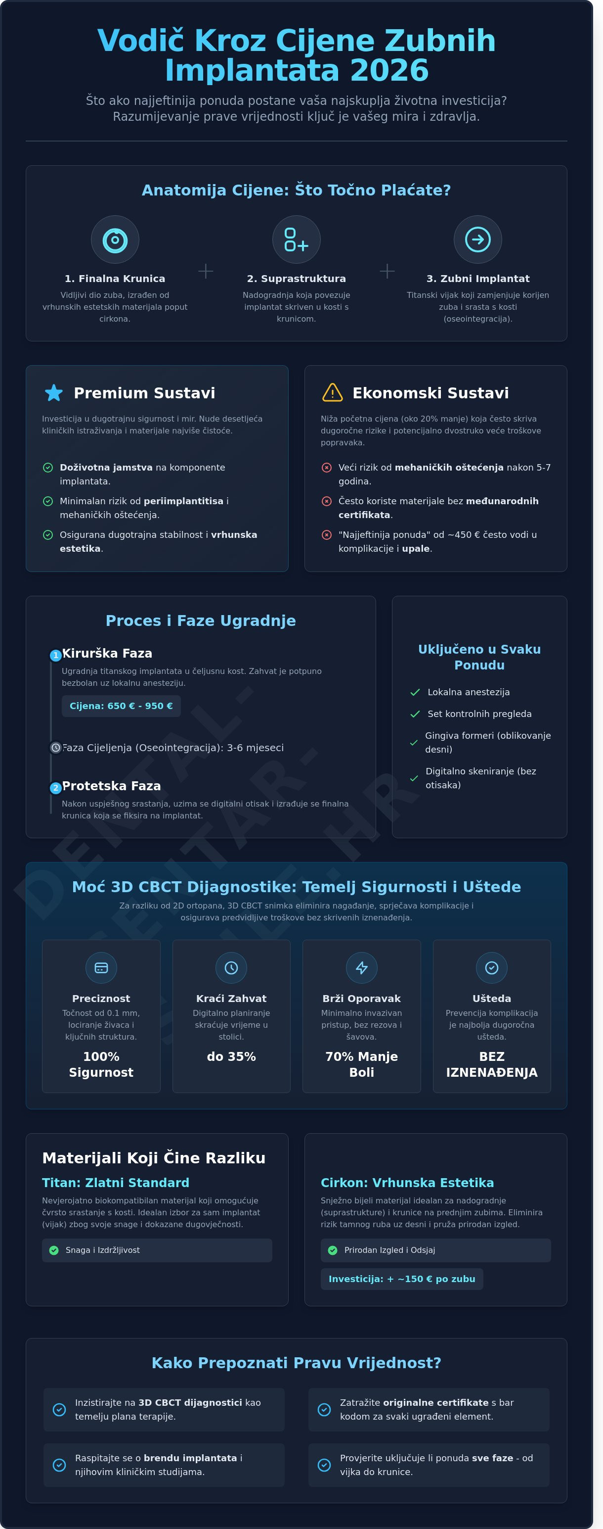 Zubni implantati cijena