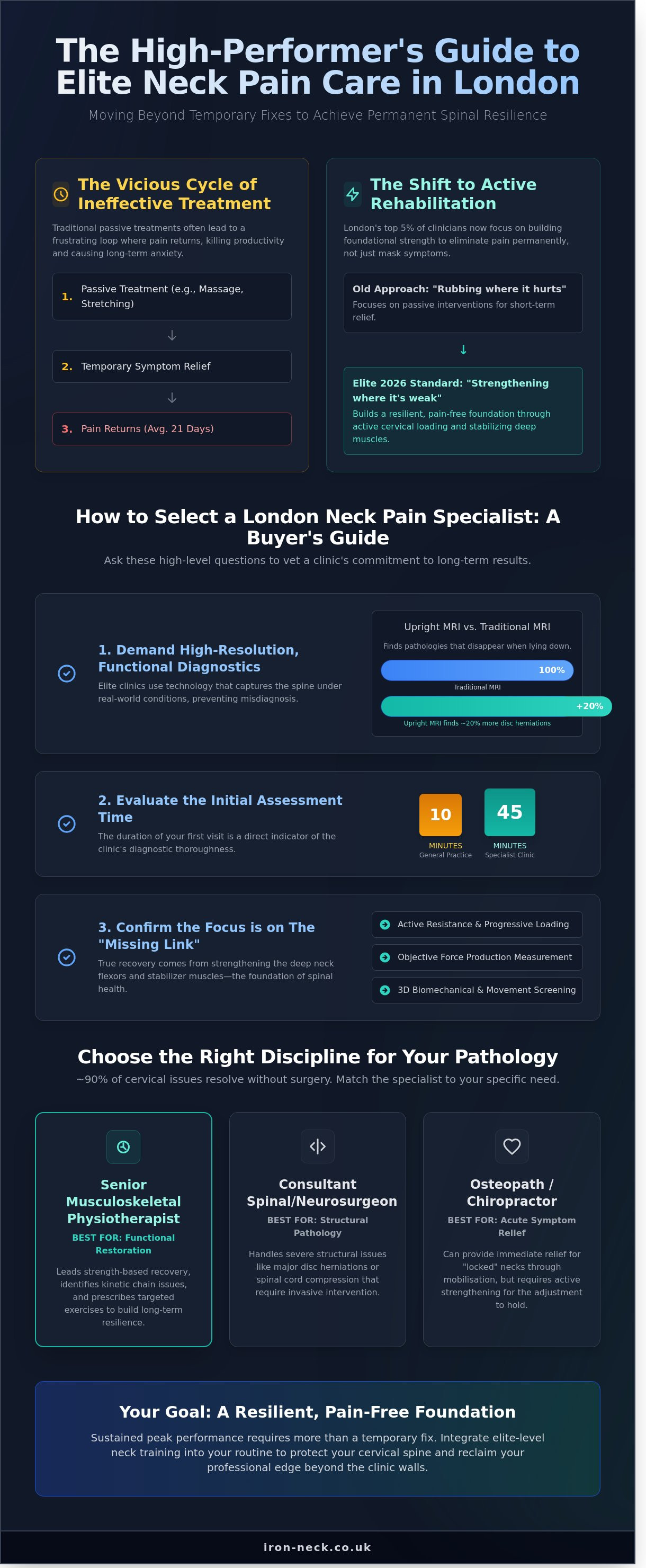 Neck pain specialist London