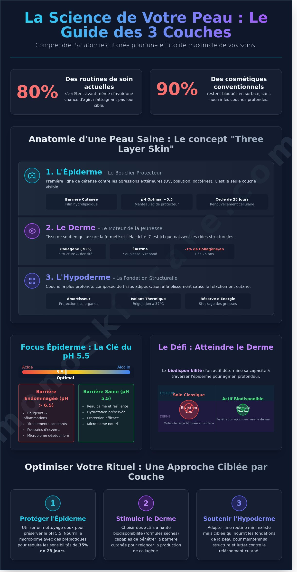 Three layer skin