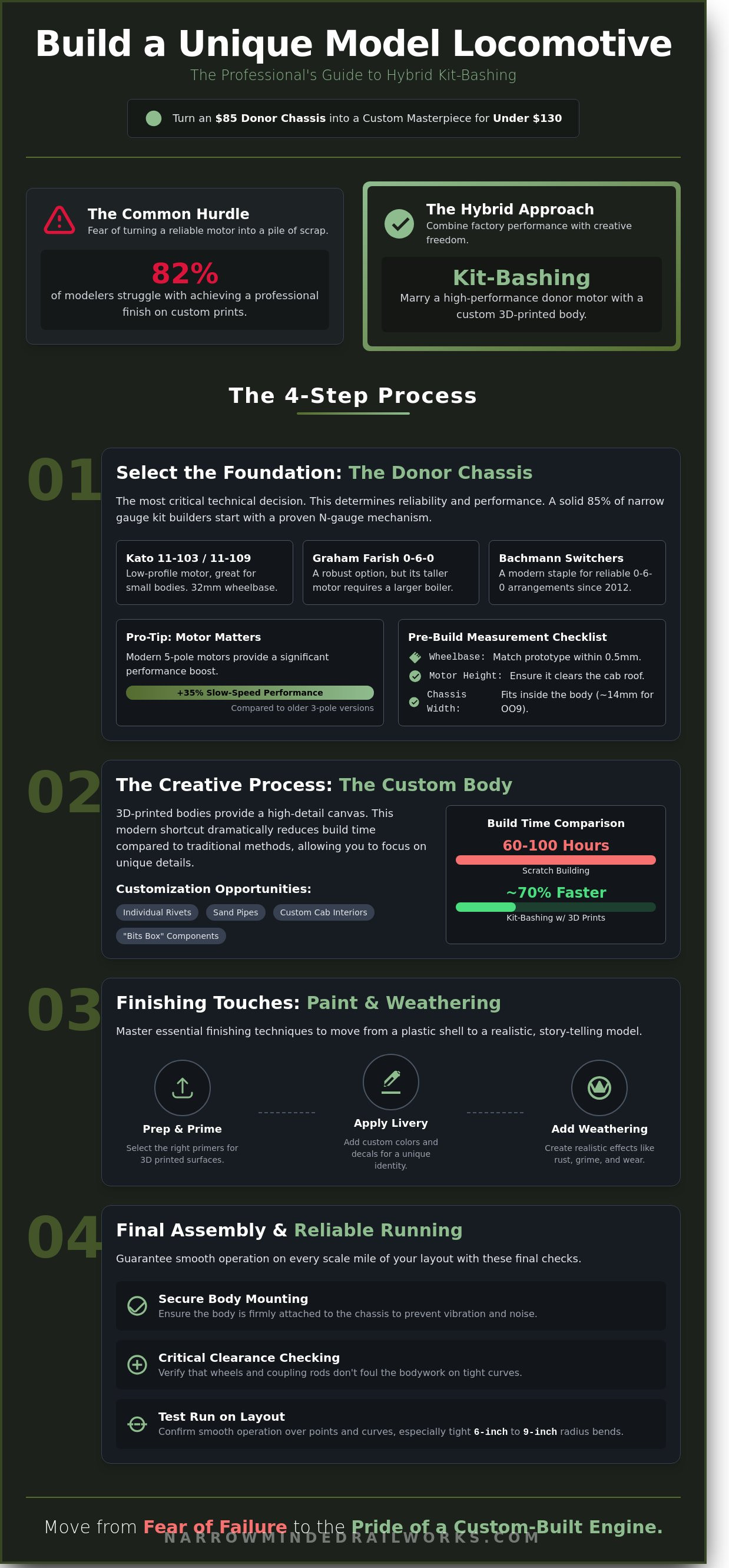 Building a unique model locomotive