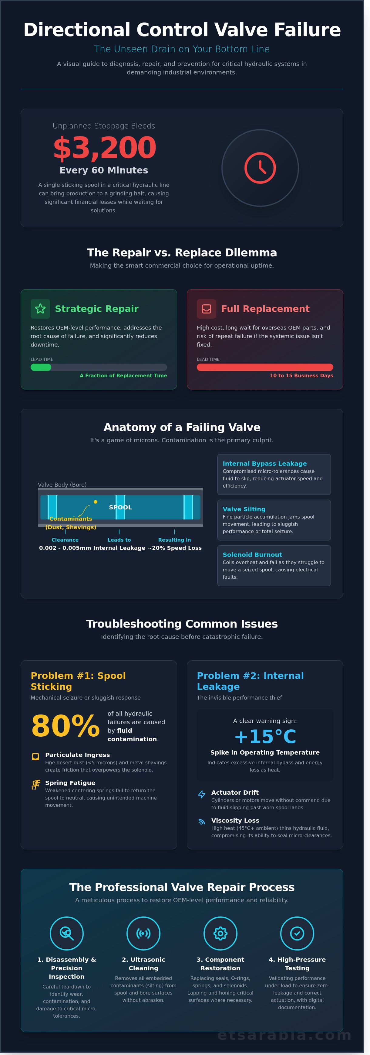 Directional control valve repair