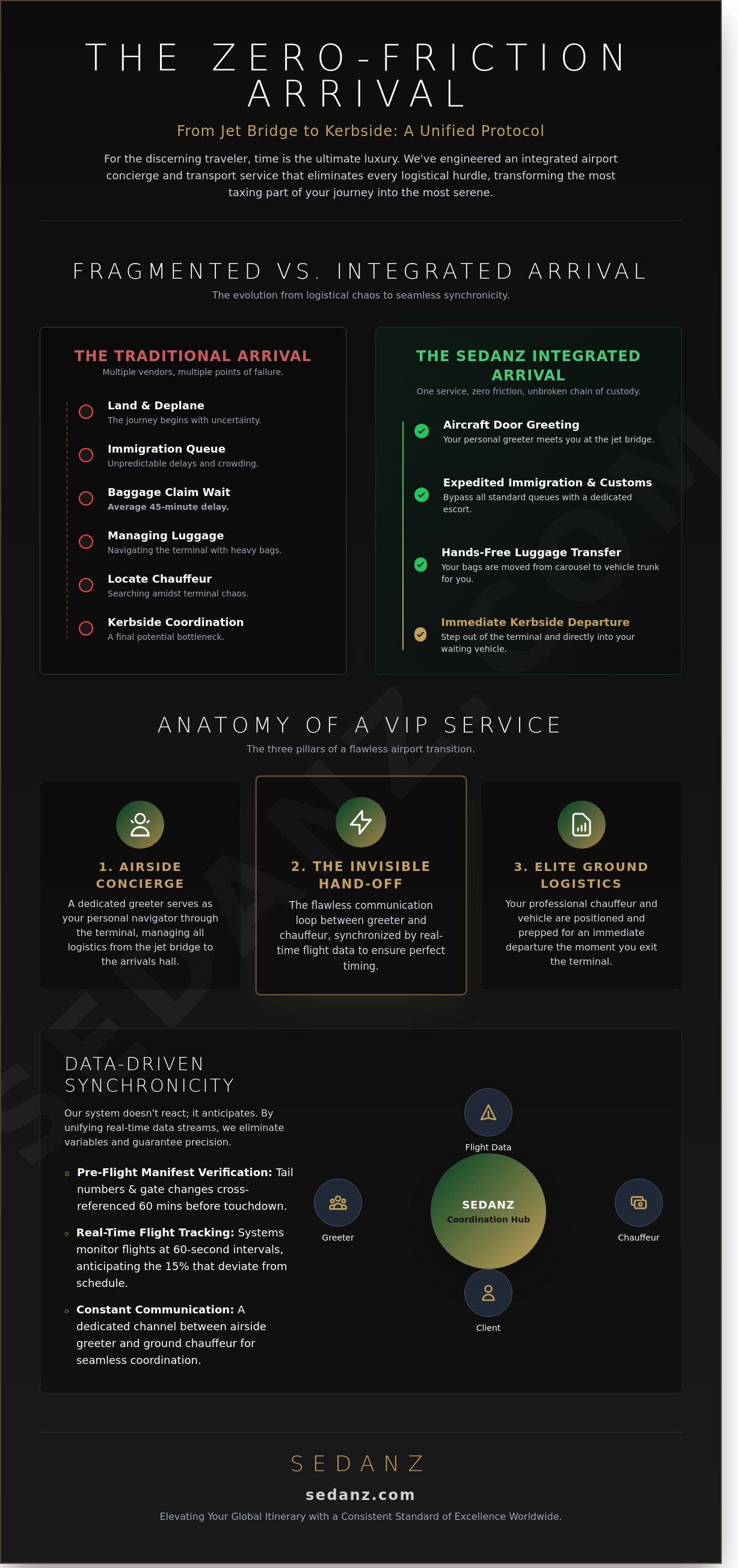 Airport concierge and transport service