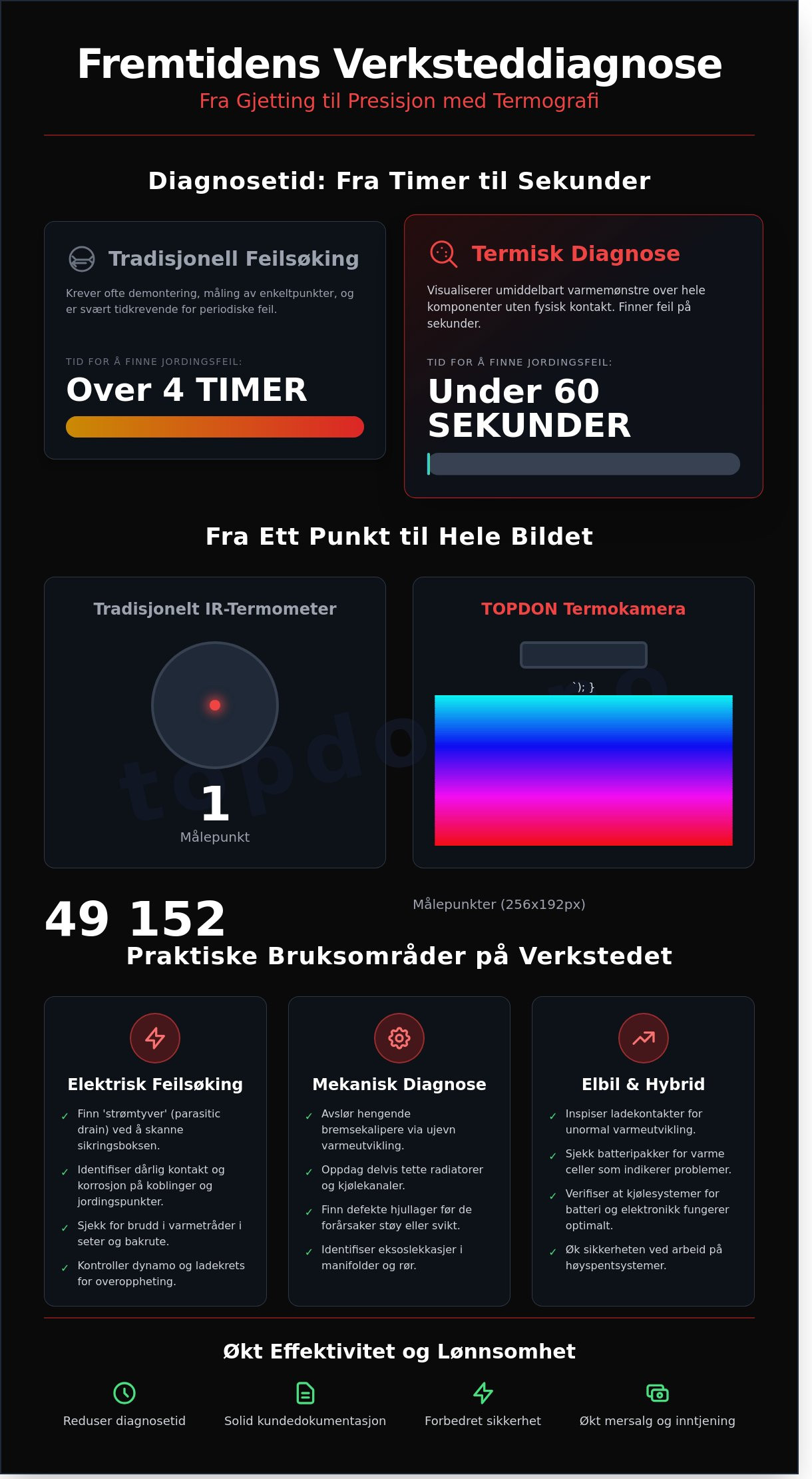 Termokamera bruksområder verksted