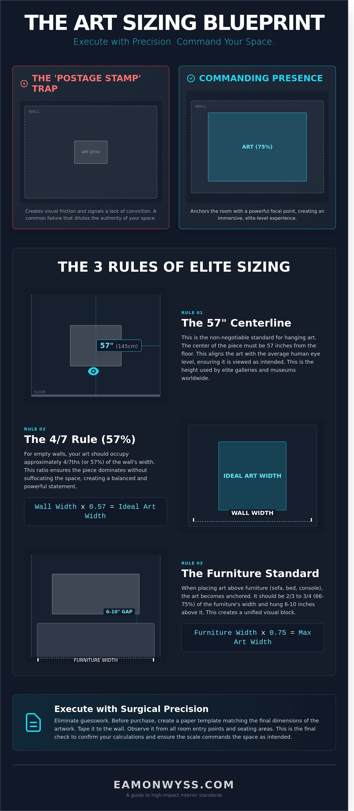 How to choose art size
