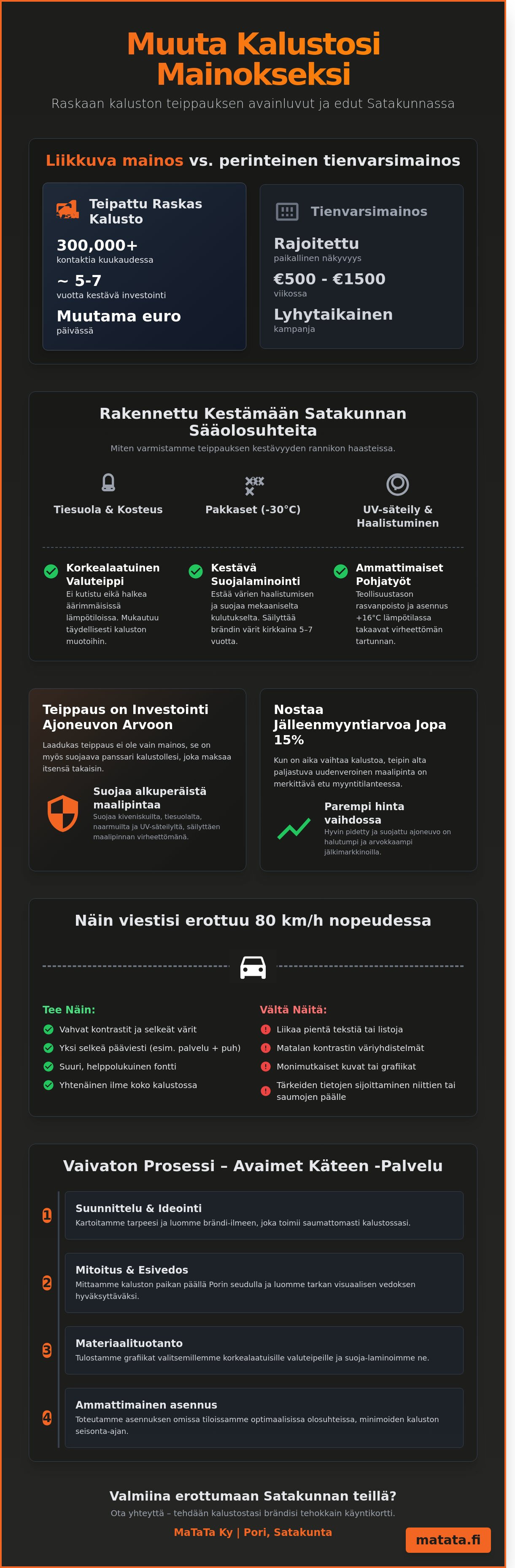 Raskaan kaluston teippaukset