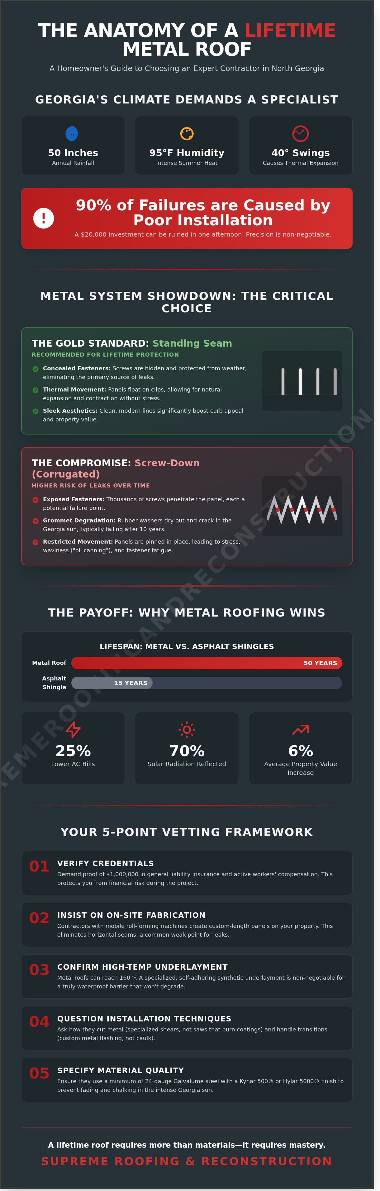 Metal roofing contractor