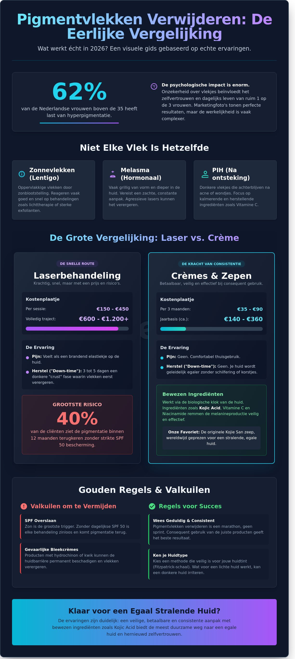 Ervaringen met pigmentvlekken verwijderen