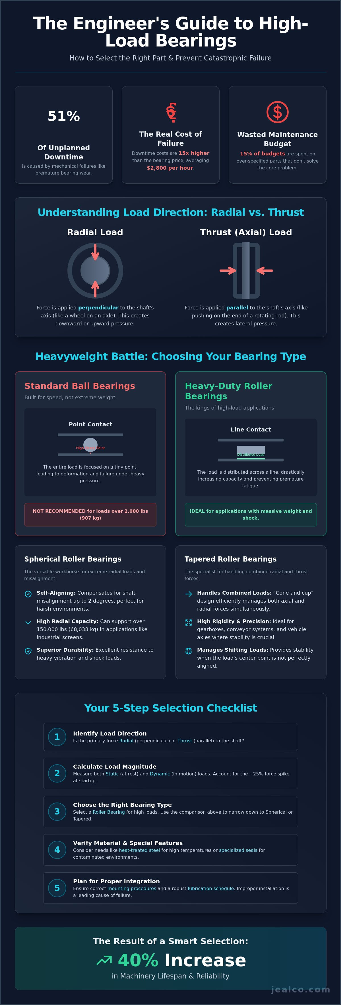 How to select the right industrial bearing for high loads