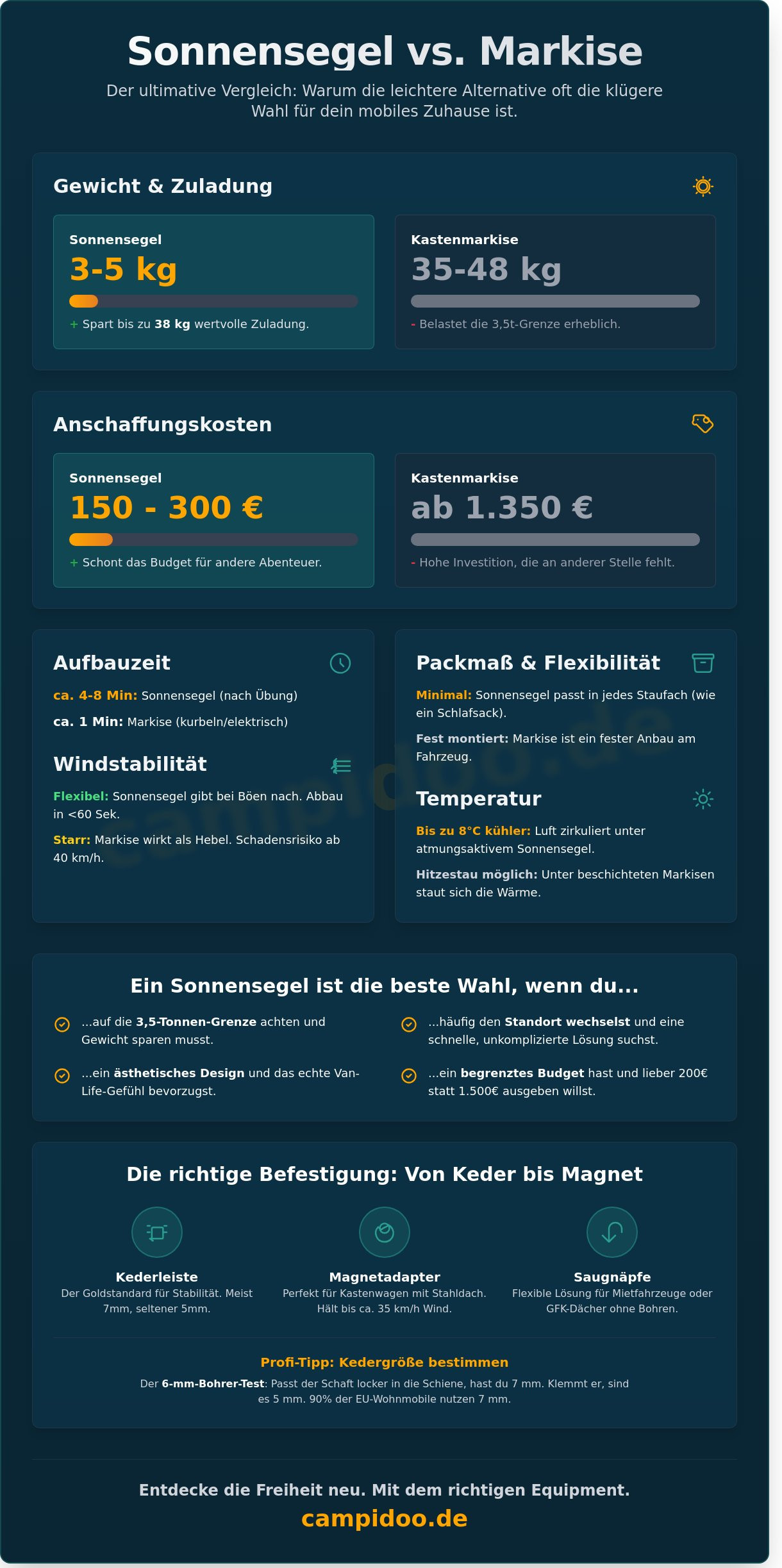 Sonnensegel wohnmobil