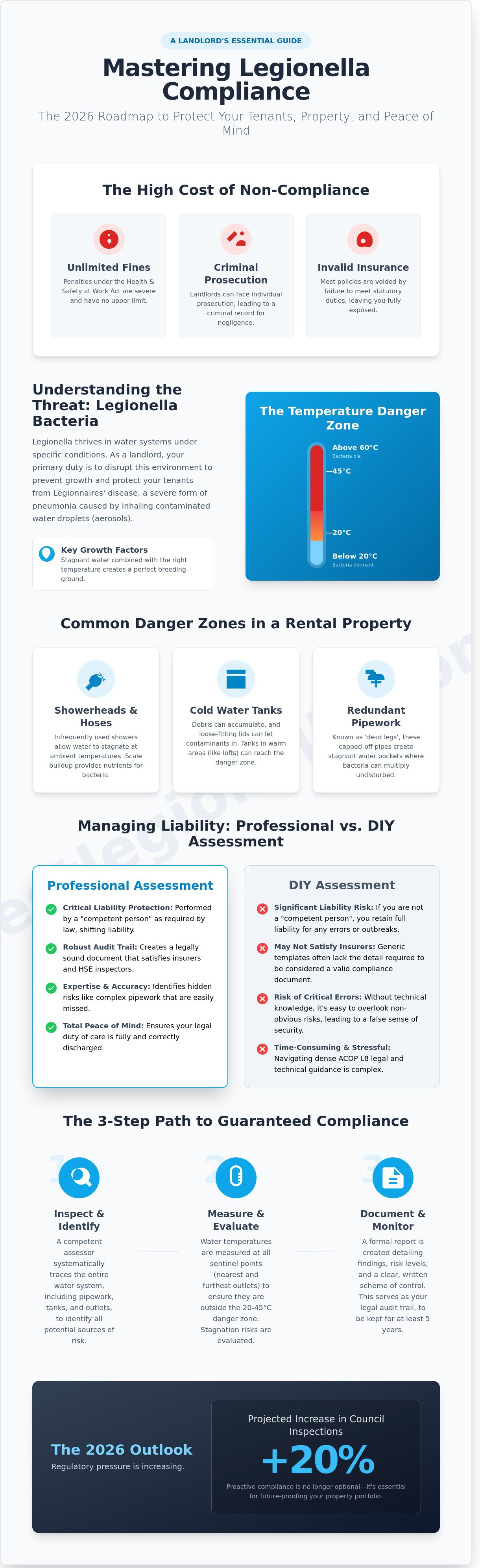 Legionella risk assessment for landlords