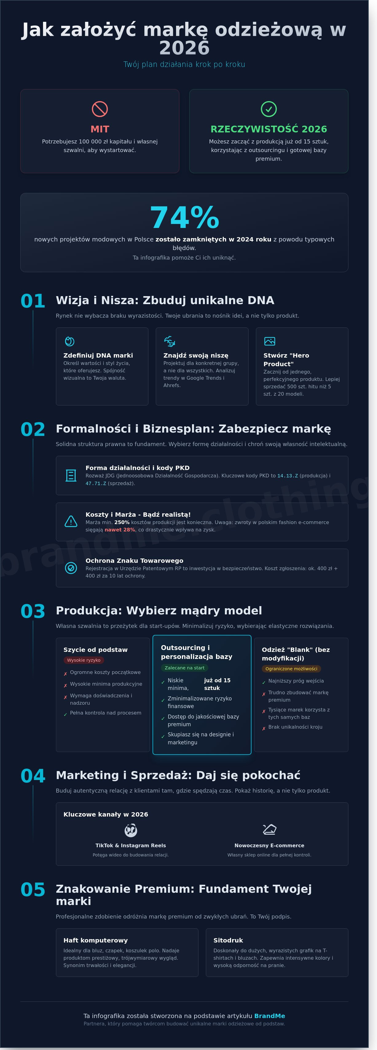Jak założyć markę odzieżową