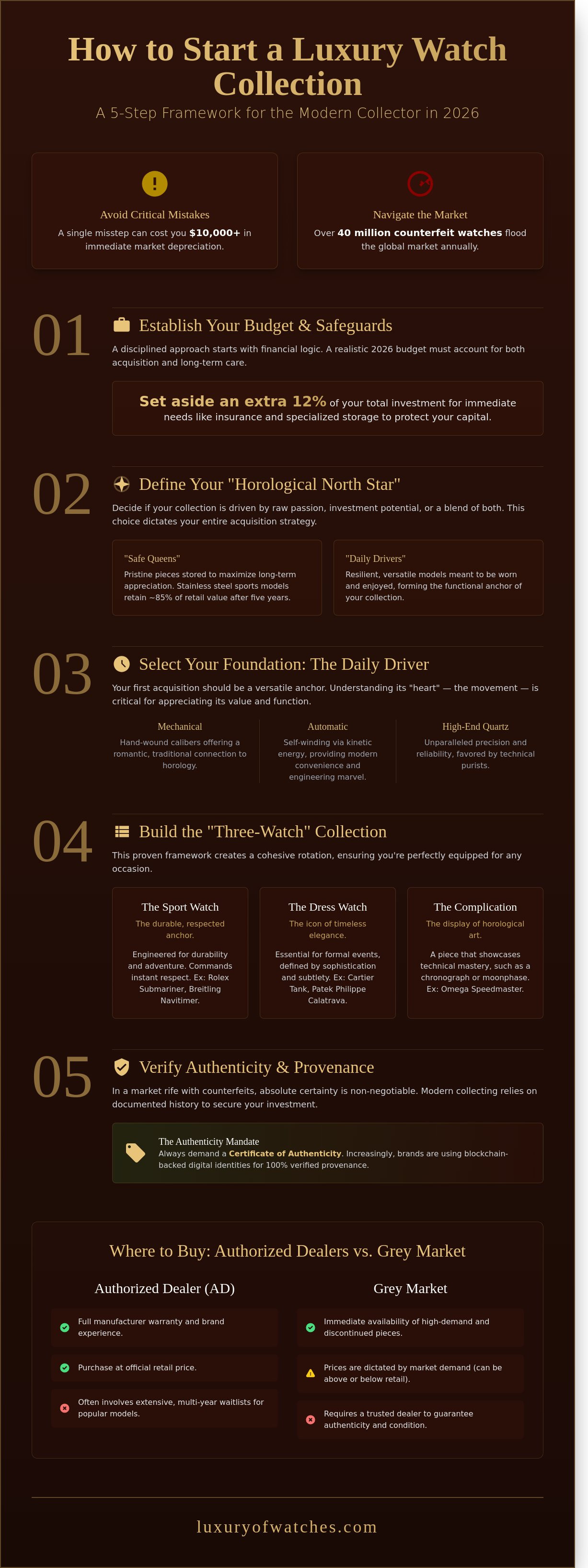 How to start a luxury watch collection