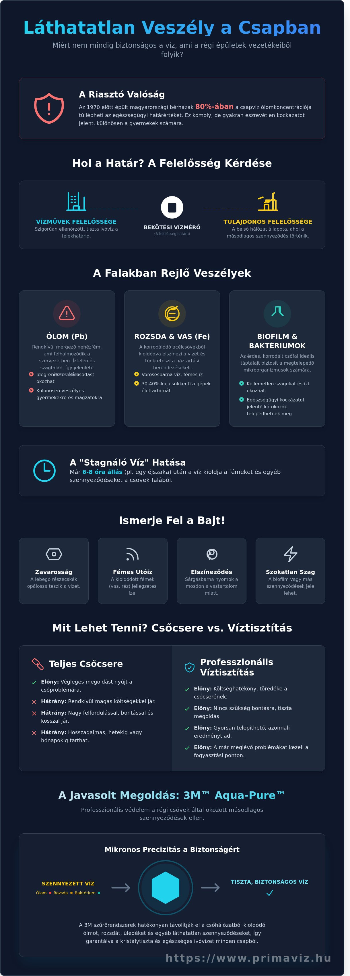 Régi csövek hatása a vízminőségre