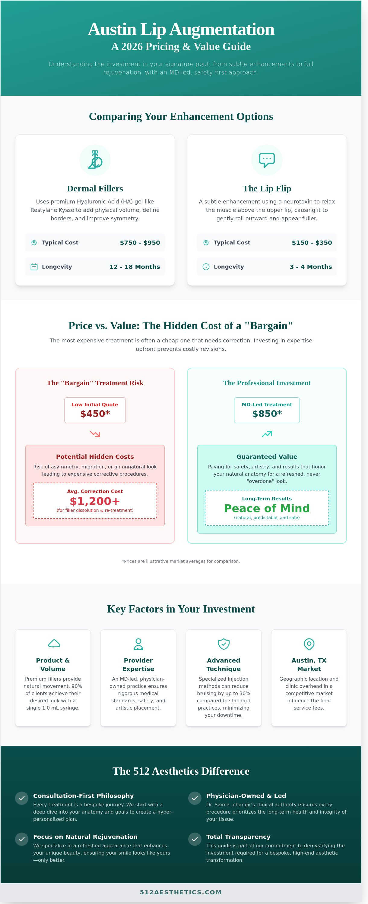 How much does lip augmentation cost