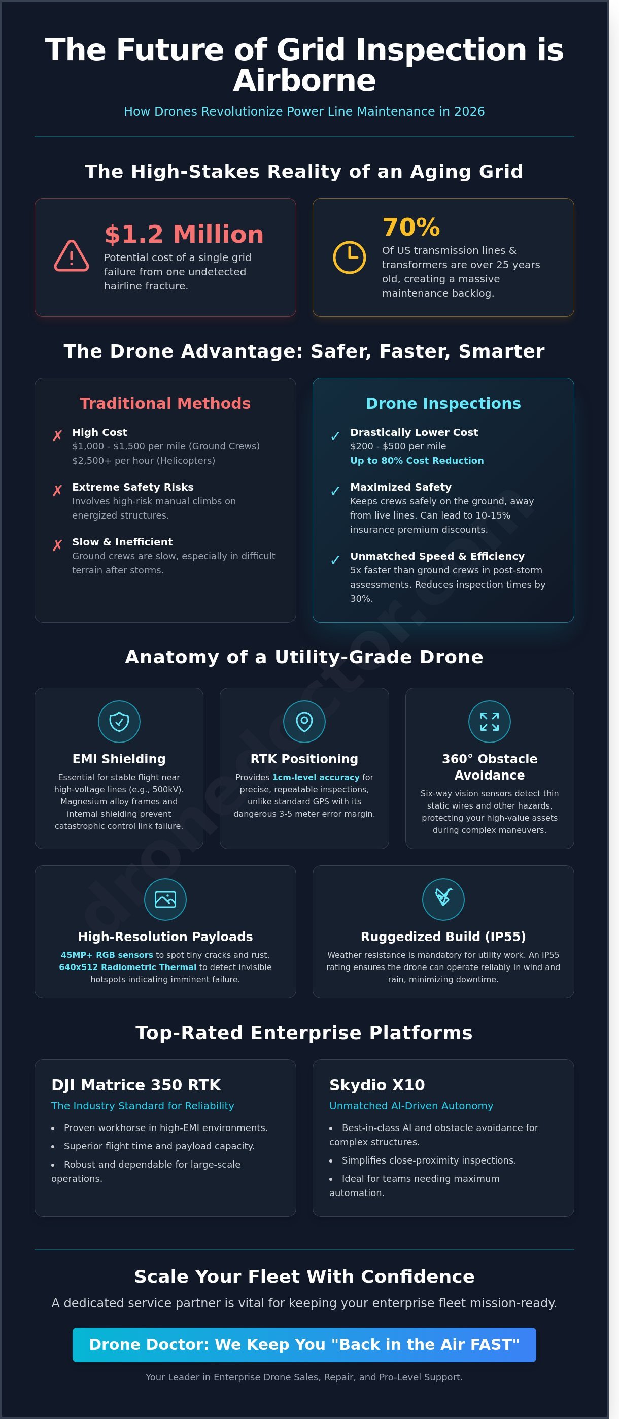 Best drone for inspecting power lines