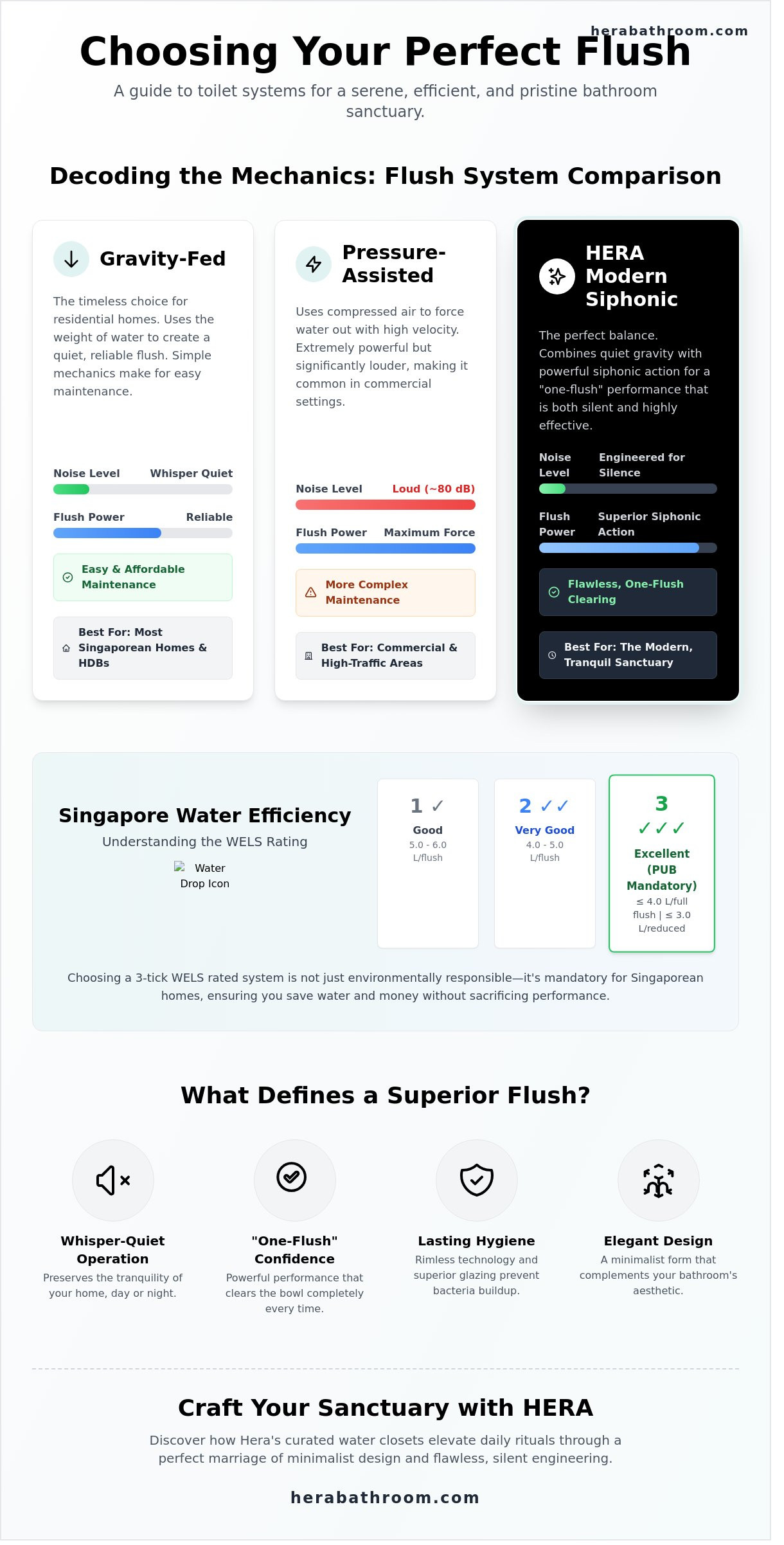 Choosing the right toilet flush system