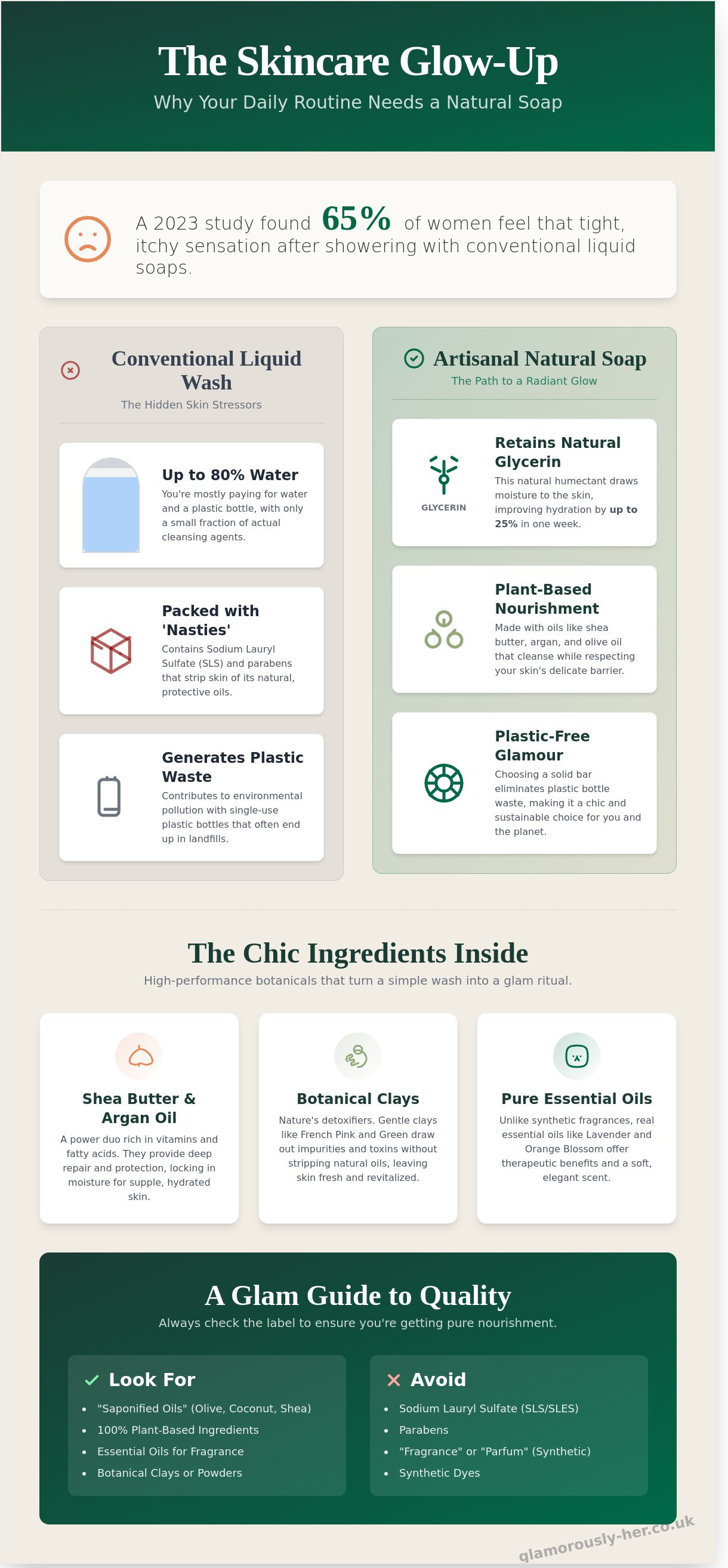 Natural soap for women