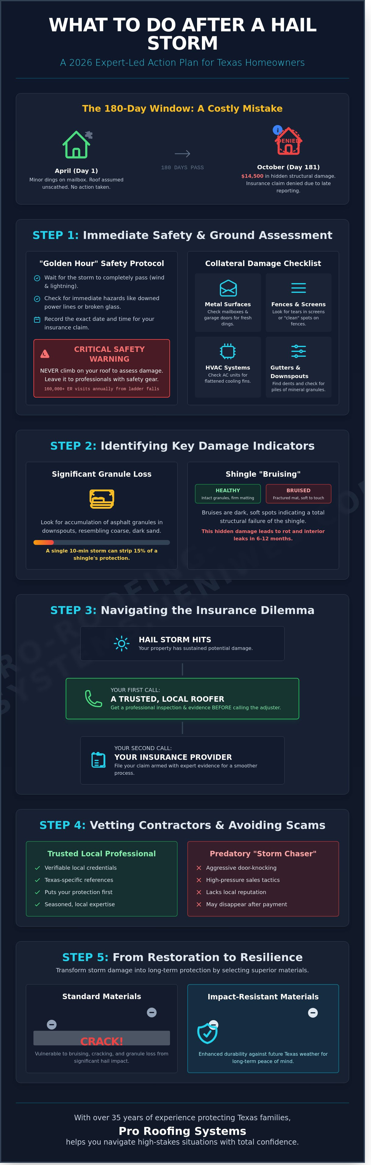 What to do after a hail storm hits your roof
