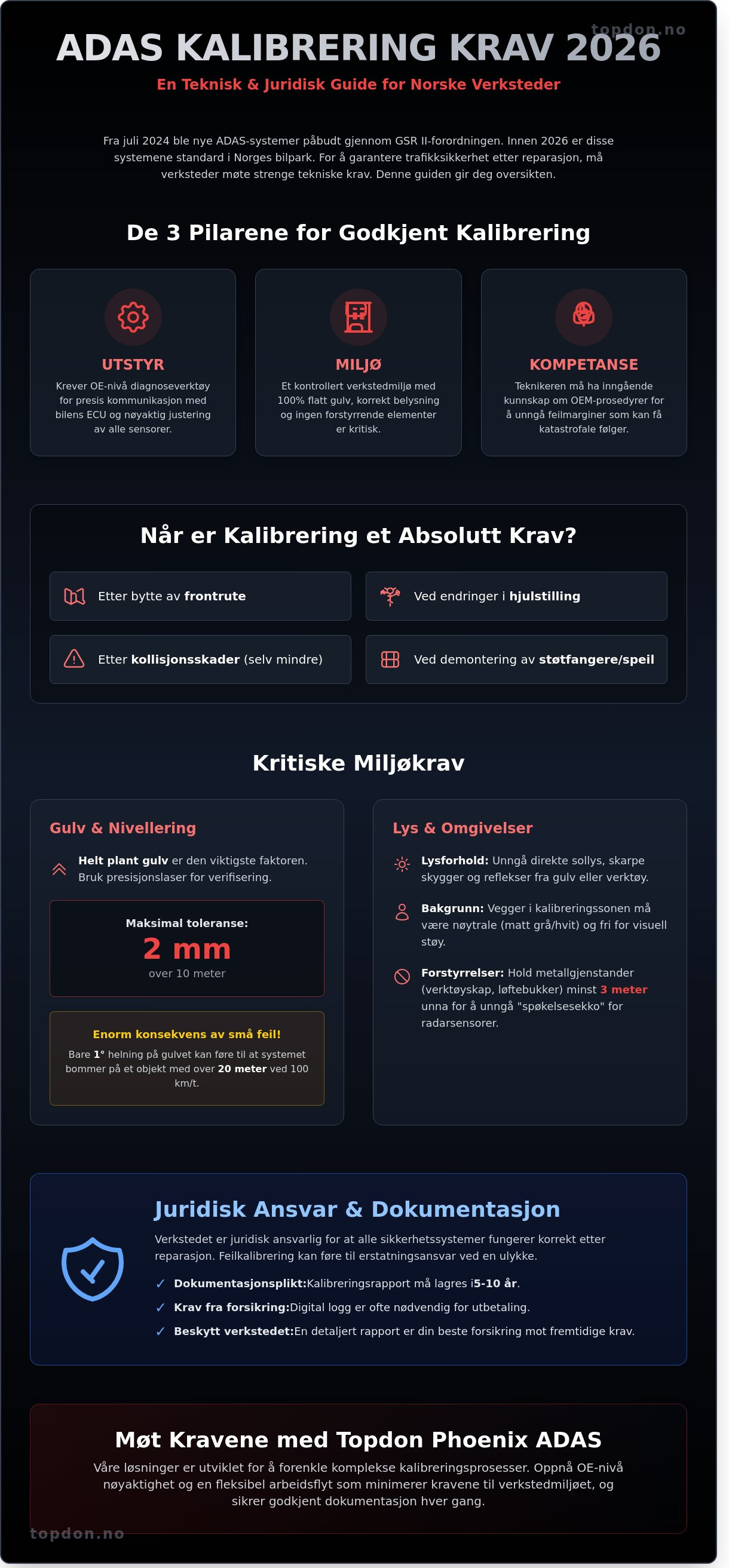 Adas kalibrering krav