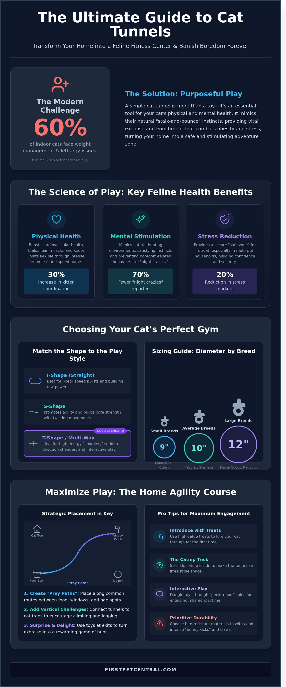 Cat tunnel for exercise