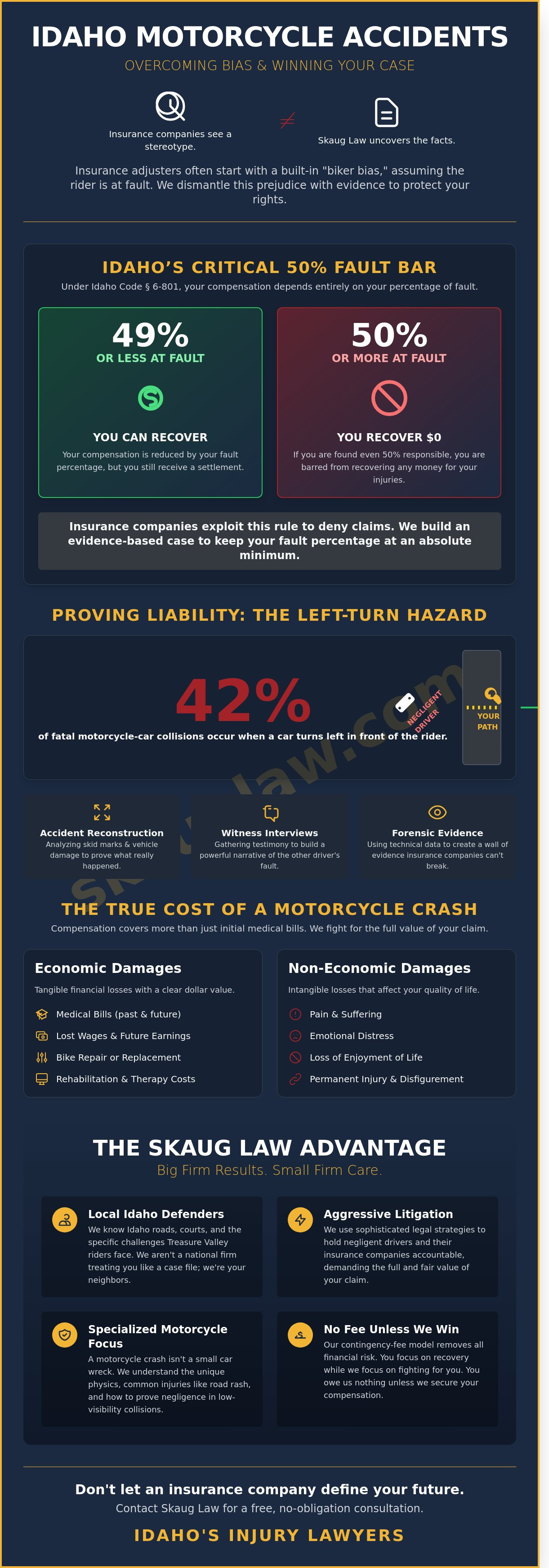 Motorcycle accident injury attorneys
