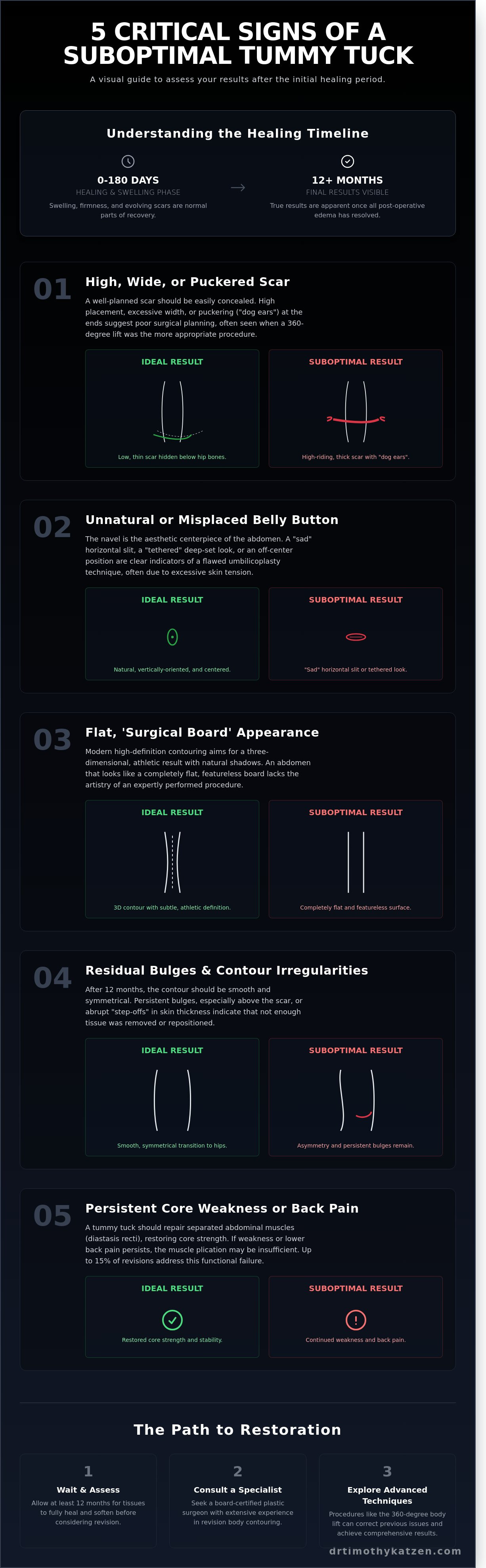 Signs of a bad tummy tuck