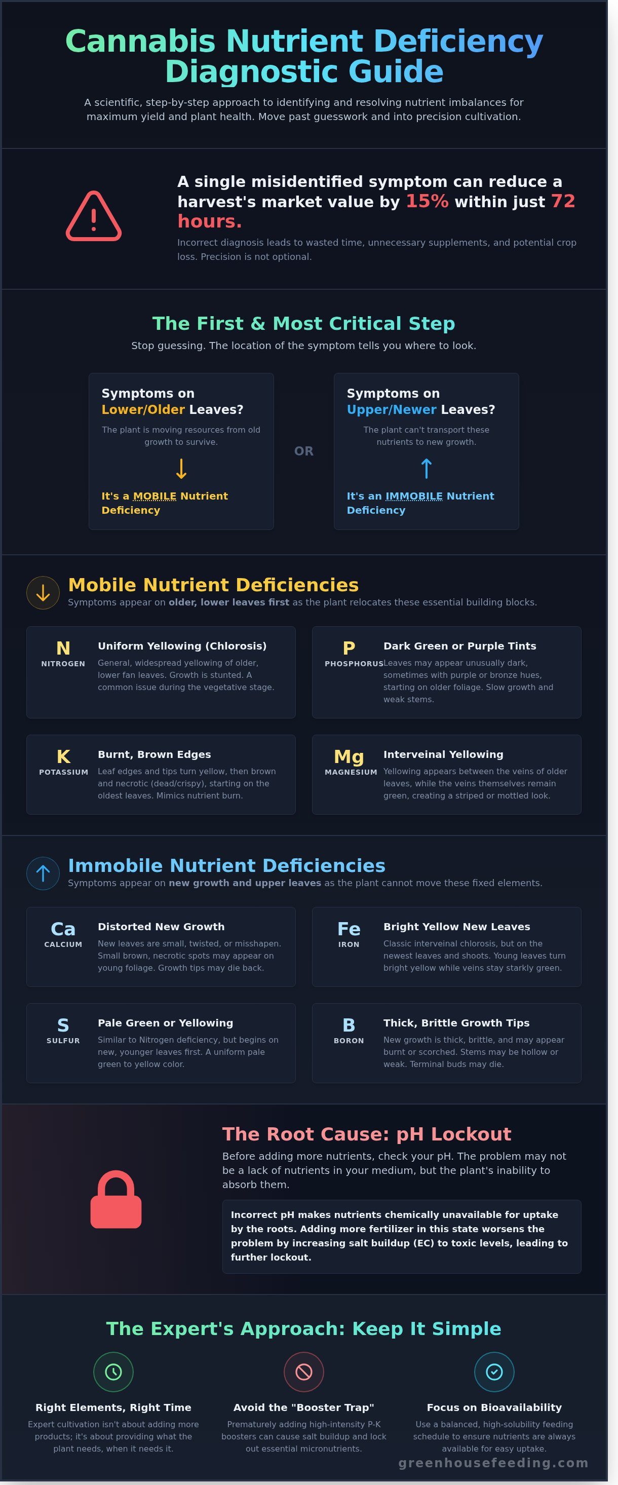 Cannabis deficiency chart