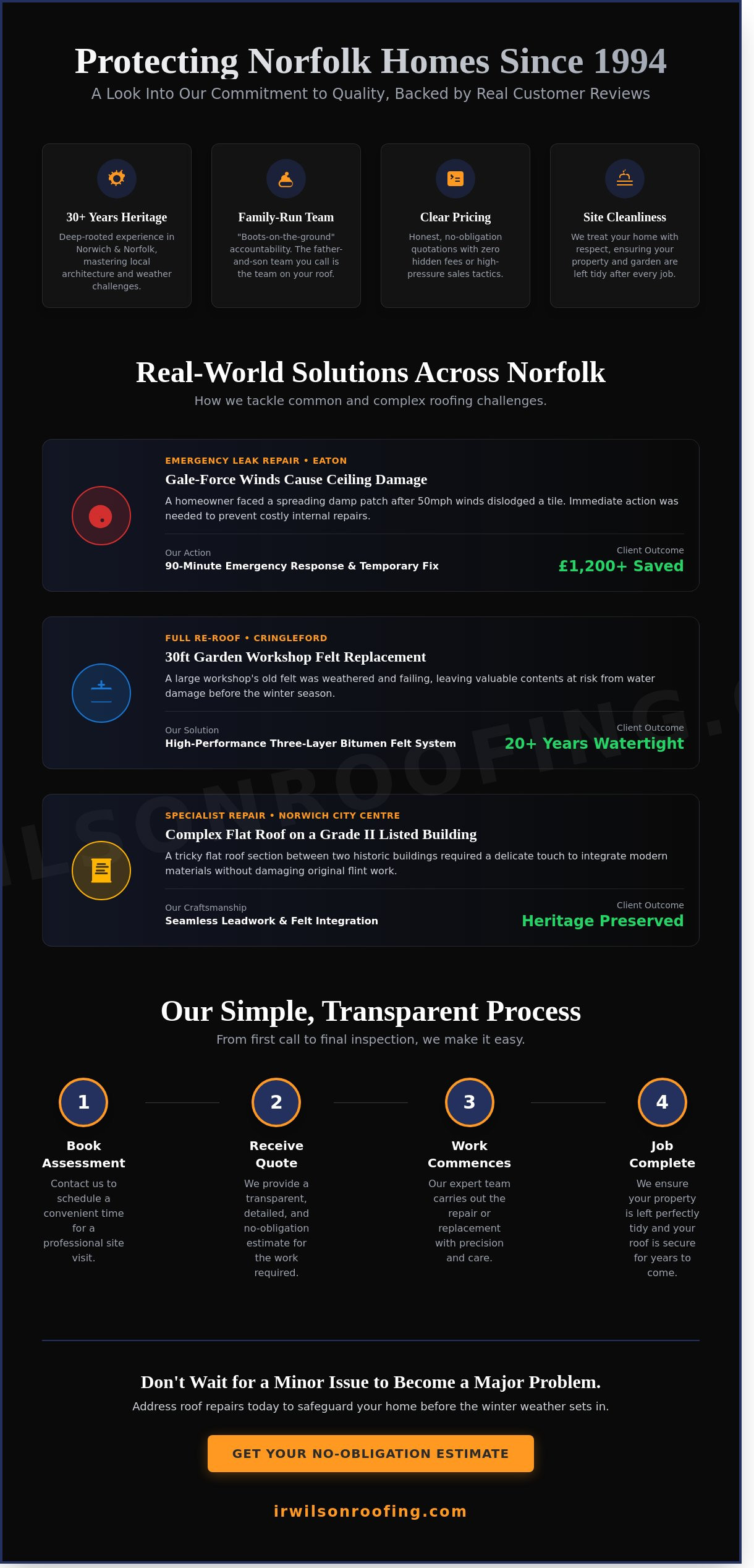 I.R. Wilson Roofing reviews