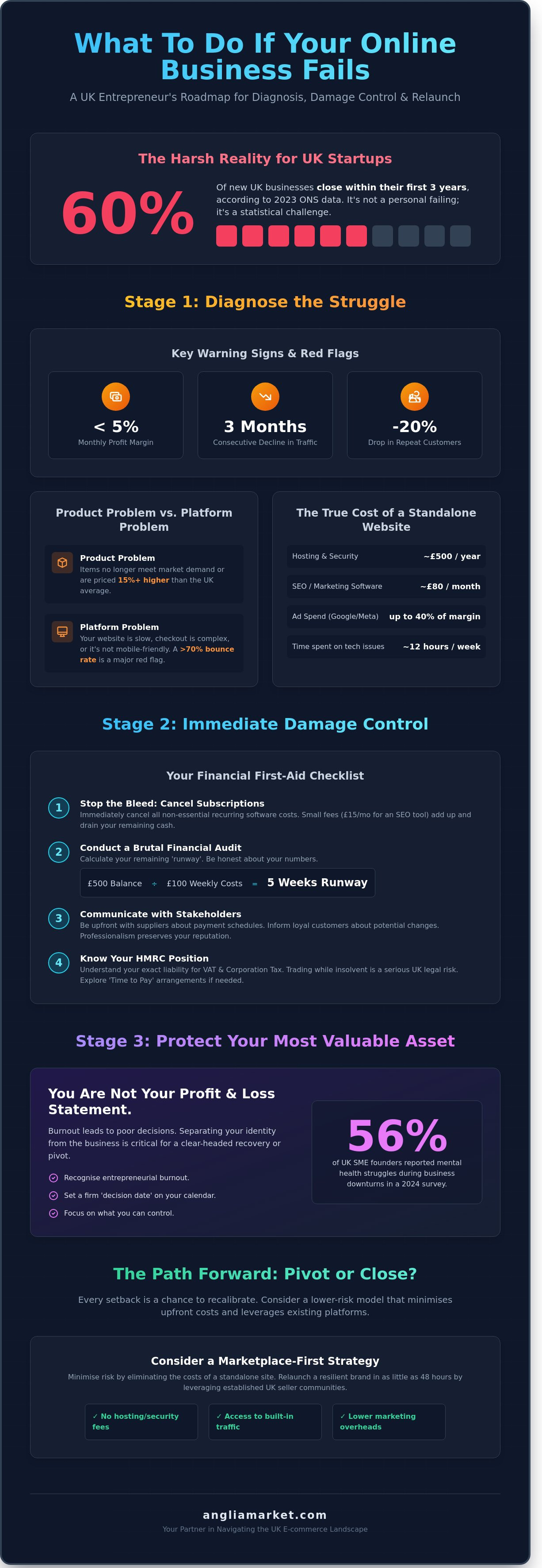 What to do if my online business fails