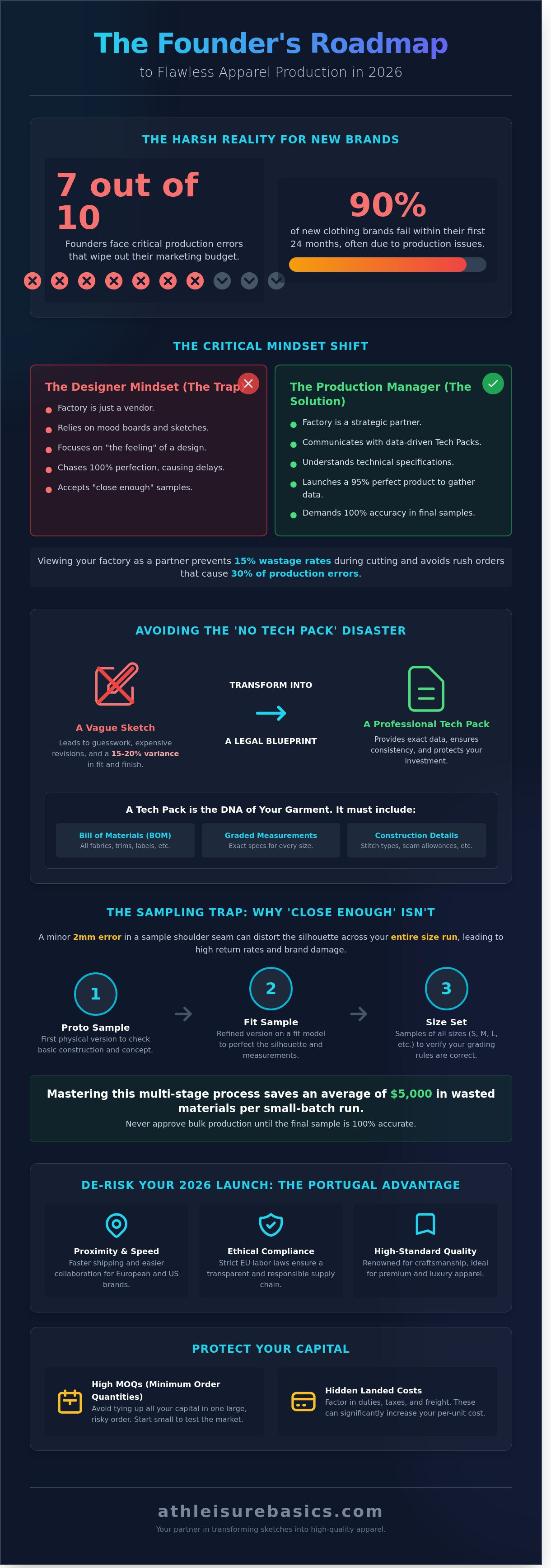 Avoiding clothing manufacturing mistakes