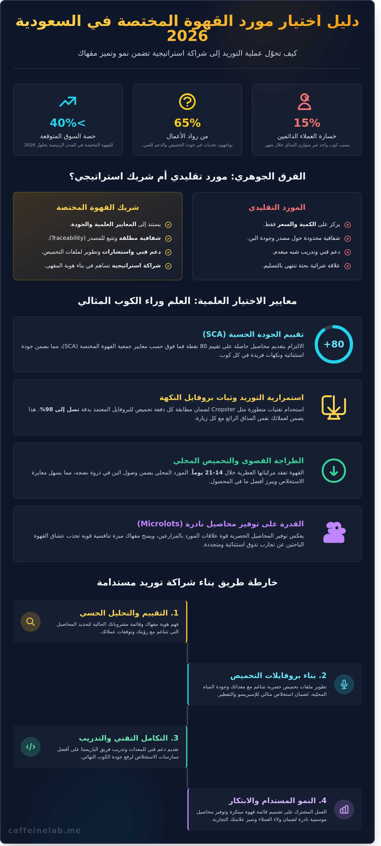 موردين قهوة مختصة في السعودية